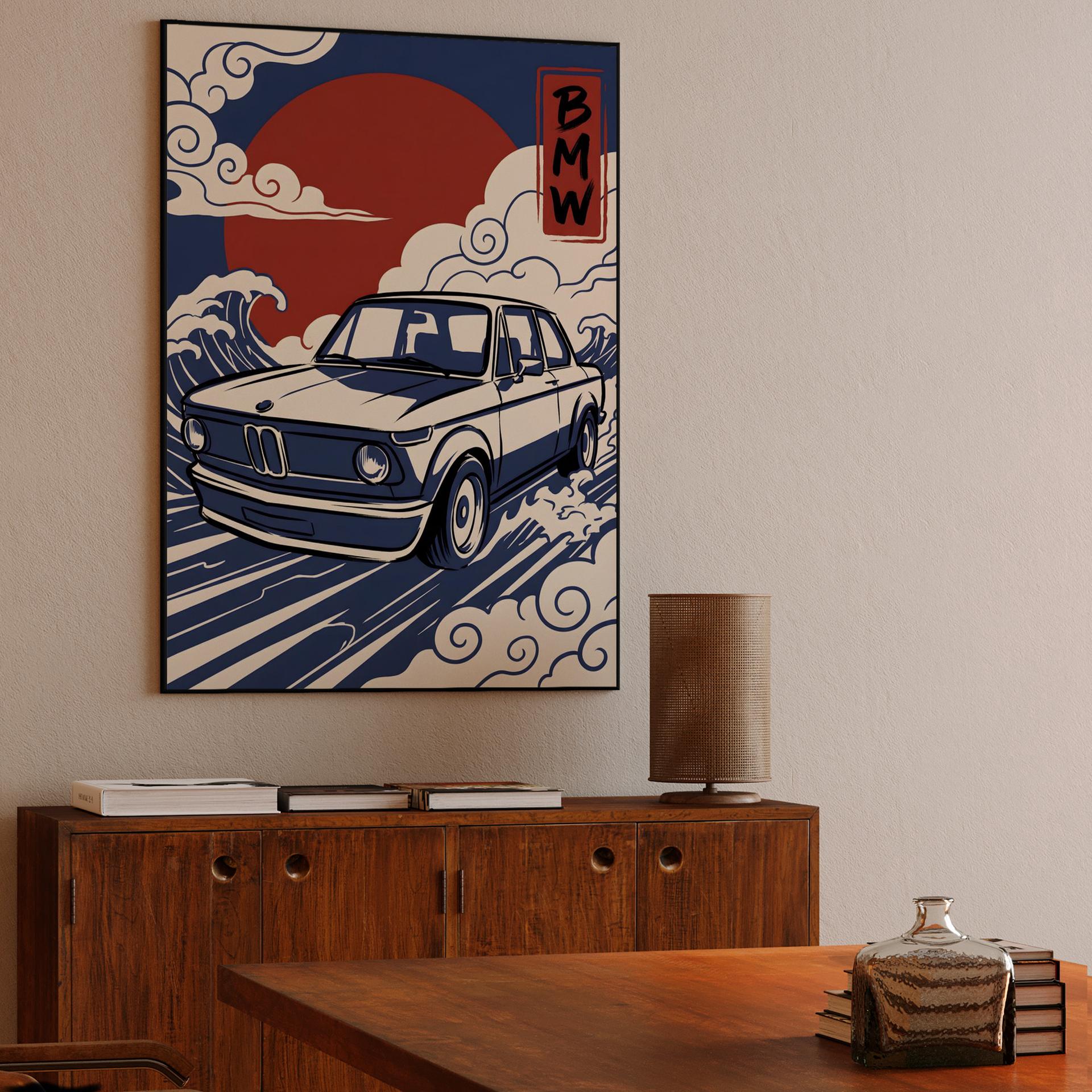 BMW 2002 Great Wave Ukiyo-e Fusion