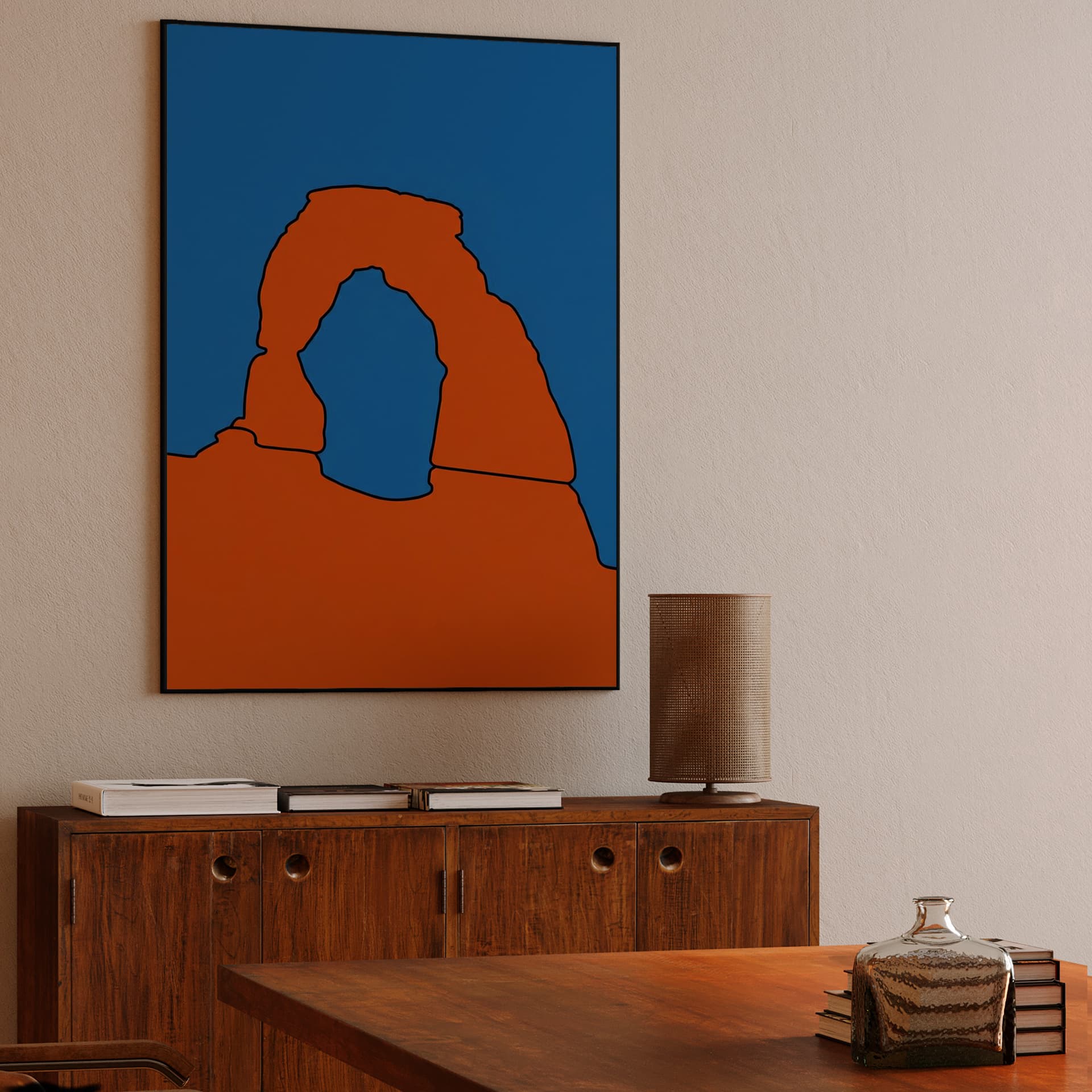Minimalist Delicate Arch Silhouette