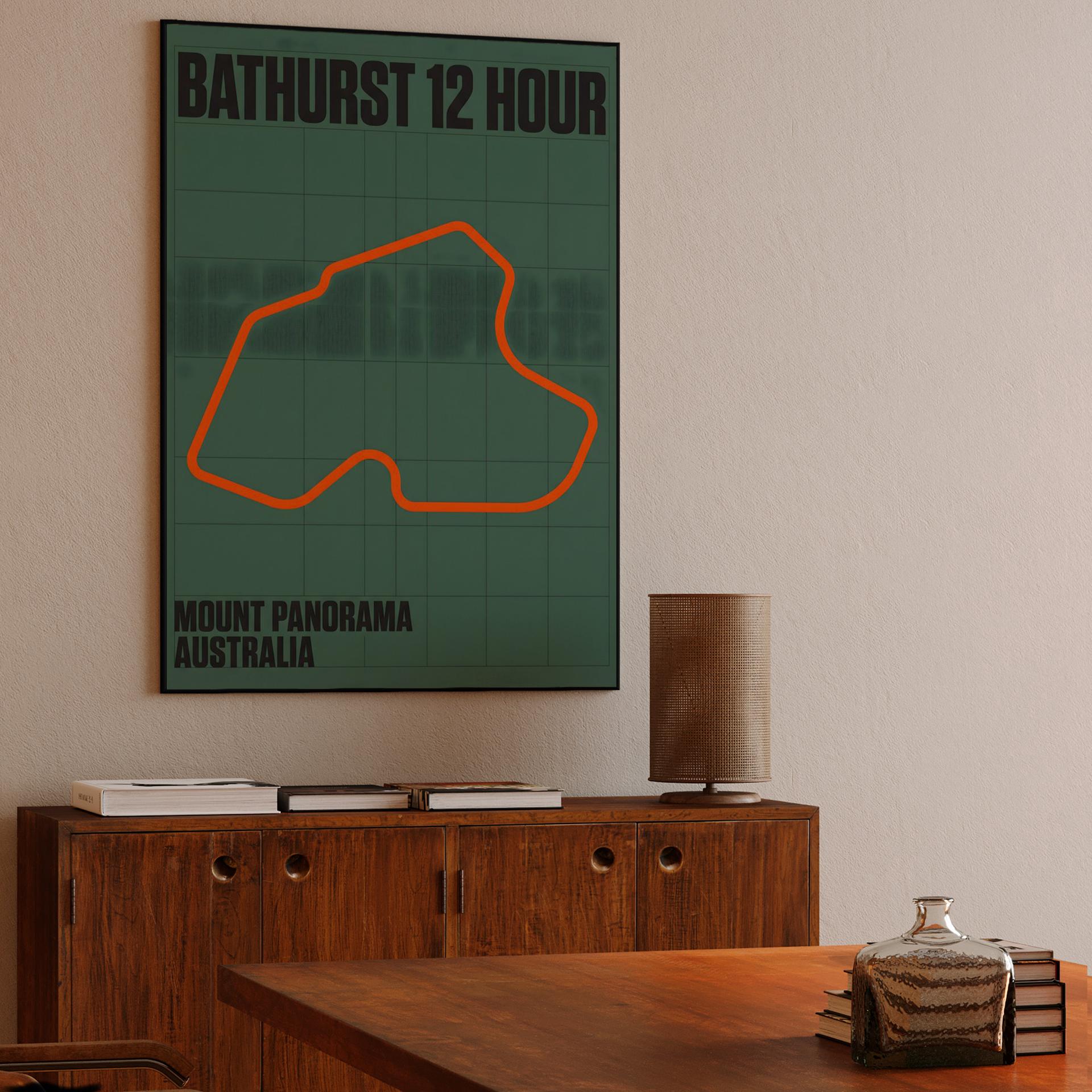 Bathurst 12 Hour: Minimalist Mount Panorama Track Map