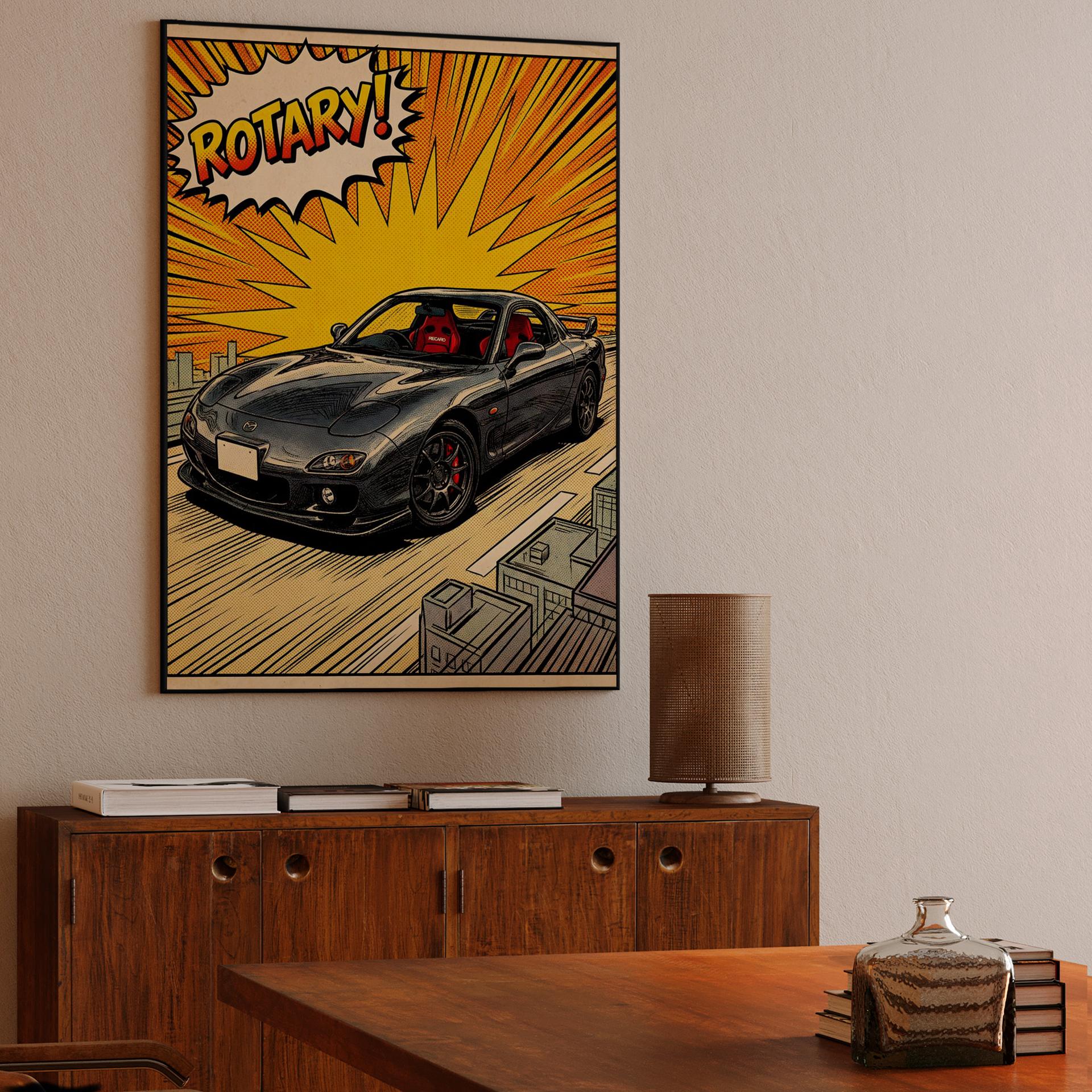 Mazda RX-7 Spirit R: Rotary Comic Action