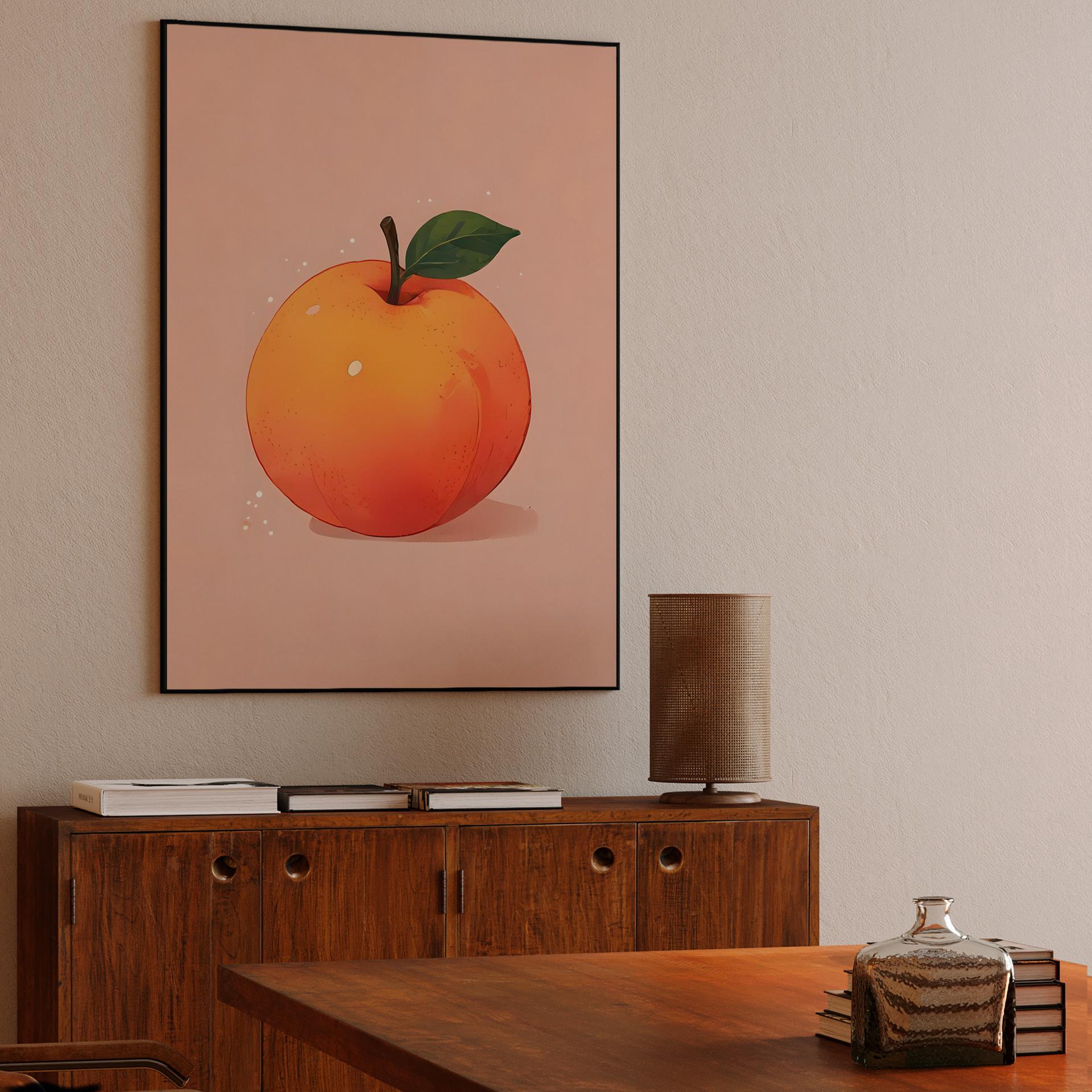 Soft Painterly Peach