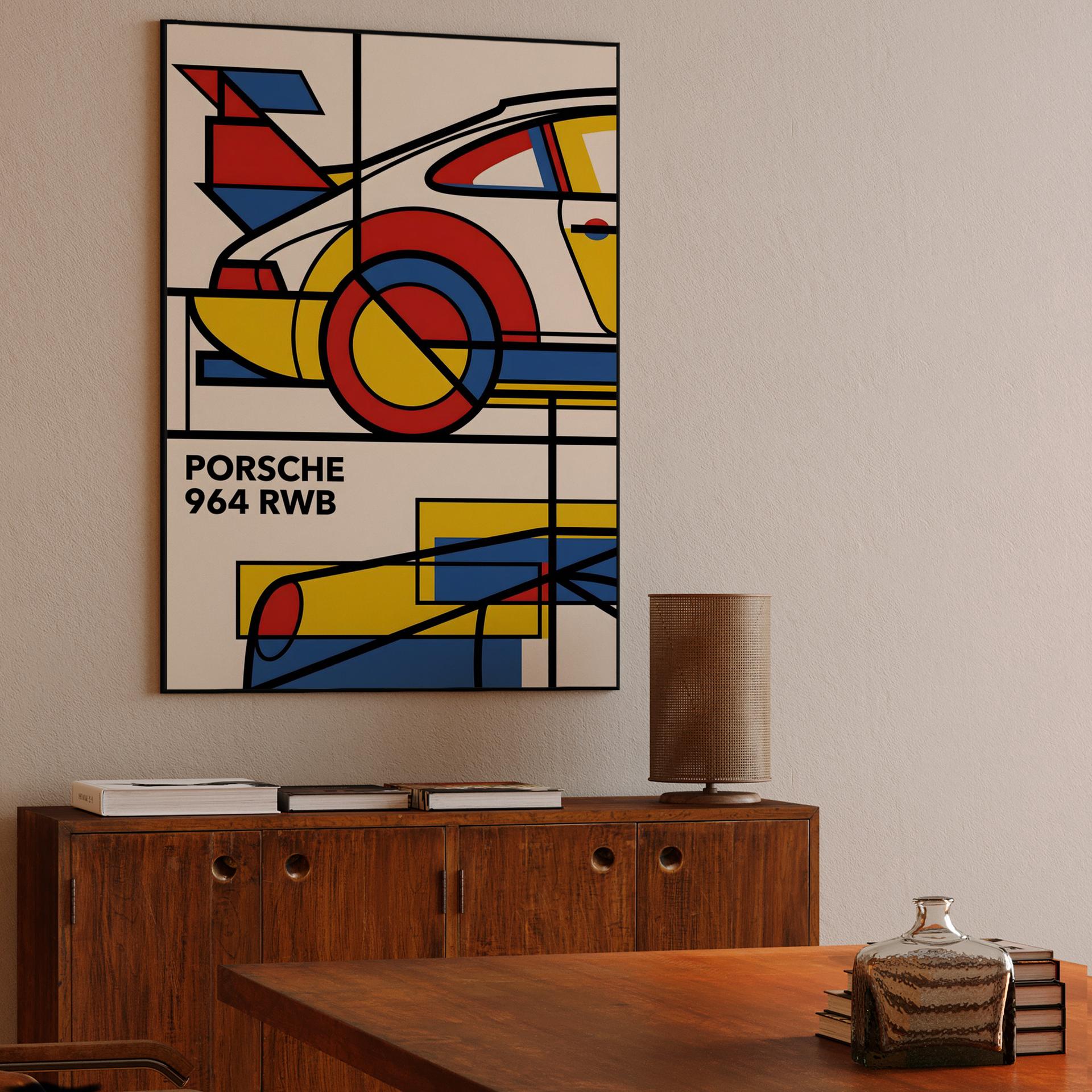 De Stijl Porsche 964 RWB: Primary Geometry