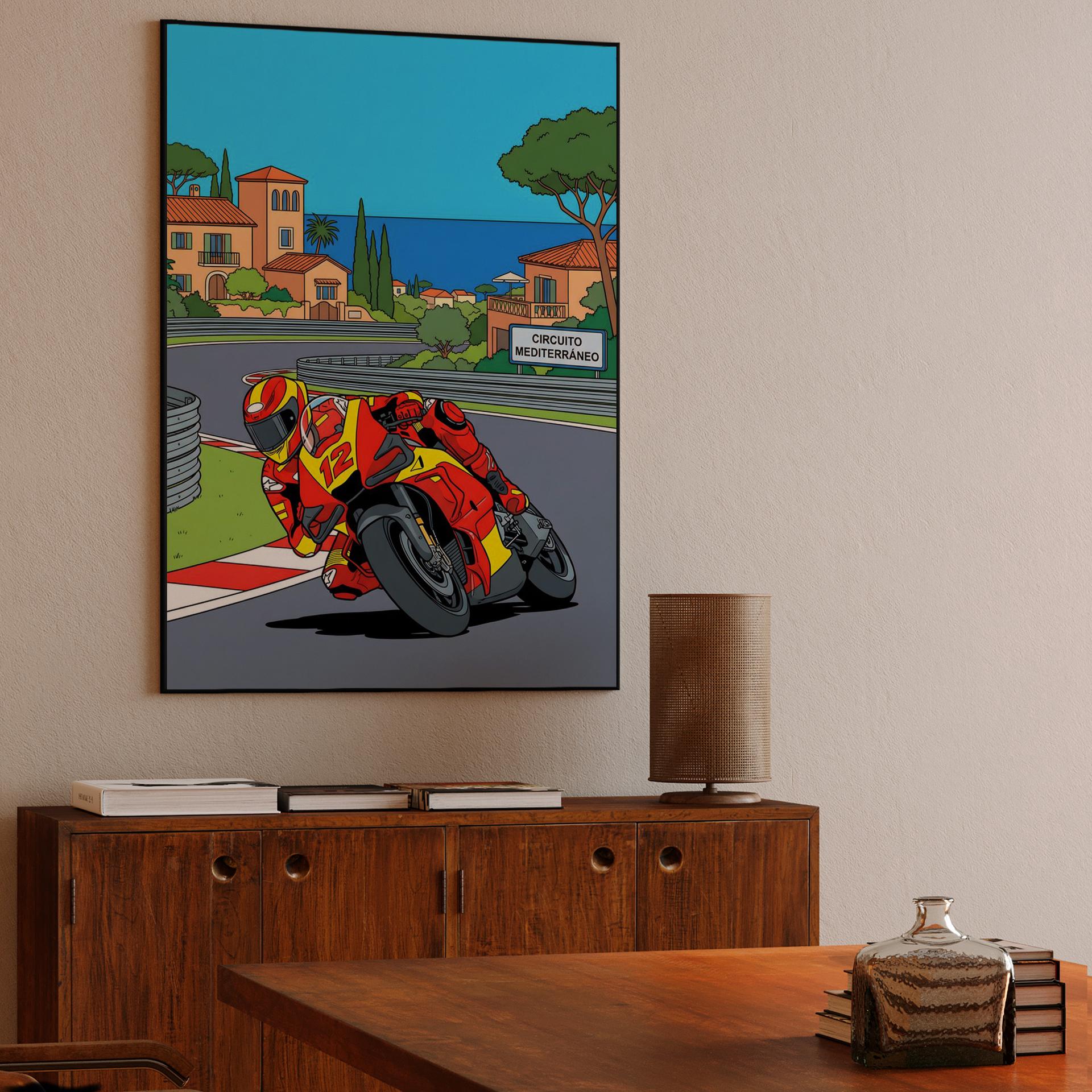 Adrenaline at the Coast: Circuito Mediterráneo Illustration