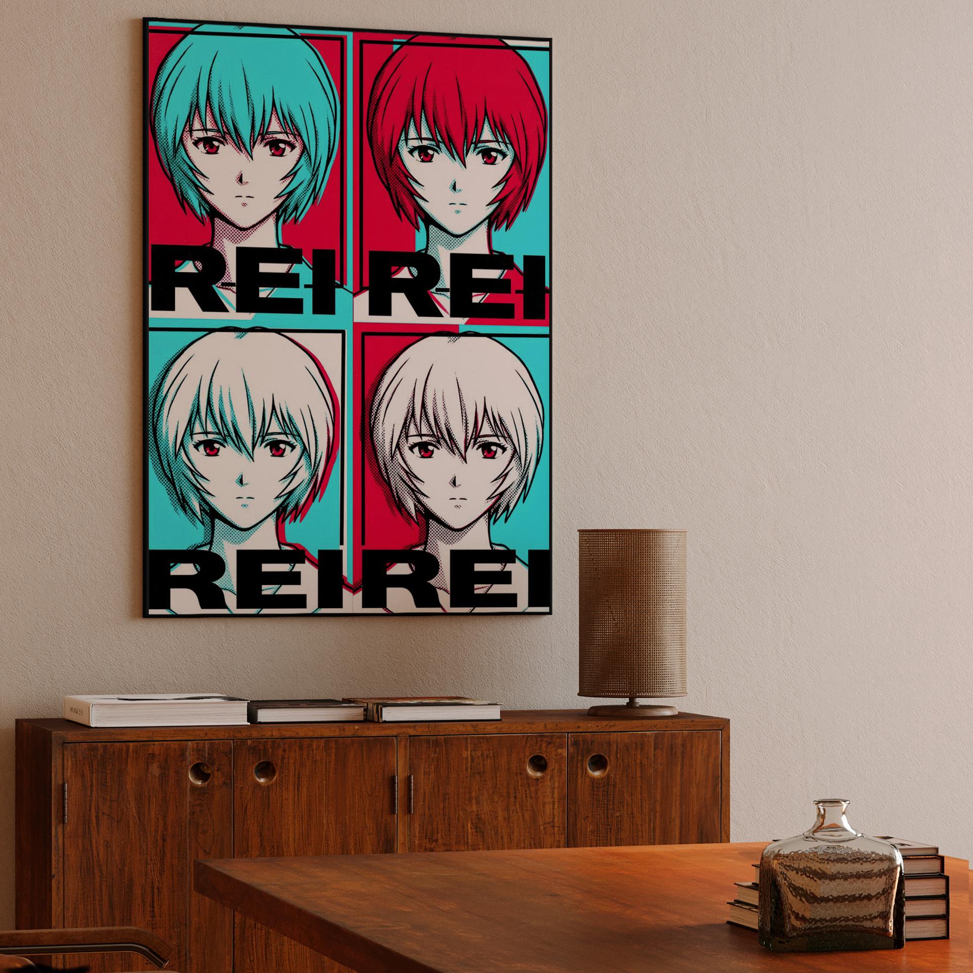 Rei Ayanami: Pop Art Quadrant