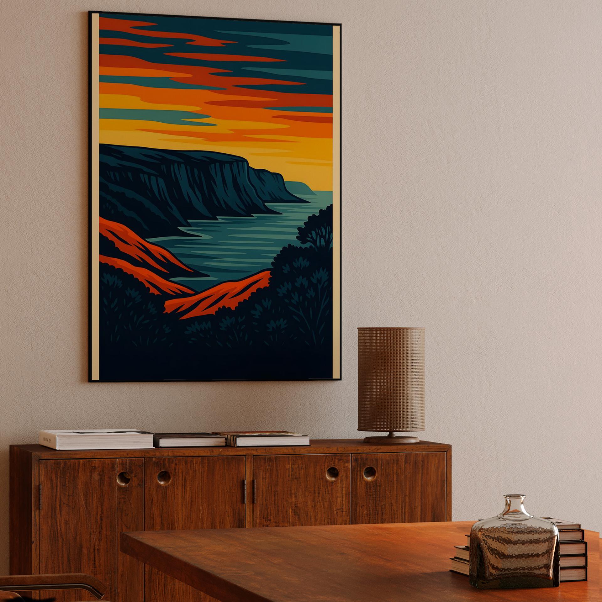 Coastal Cliffs Sunset