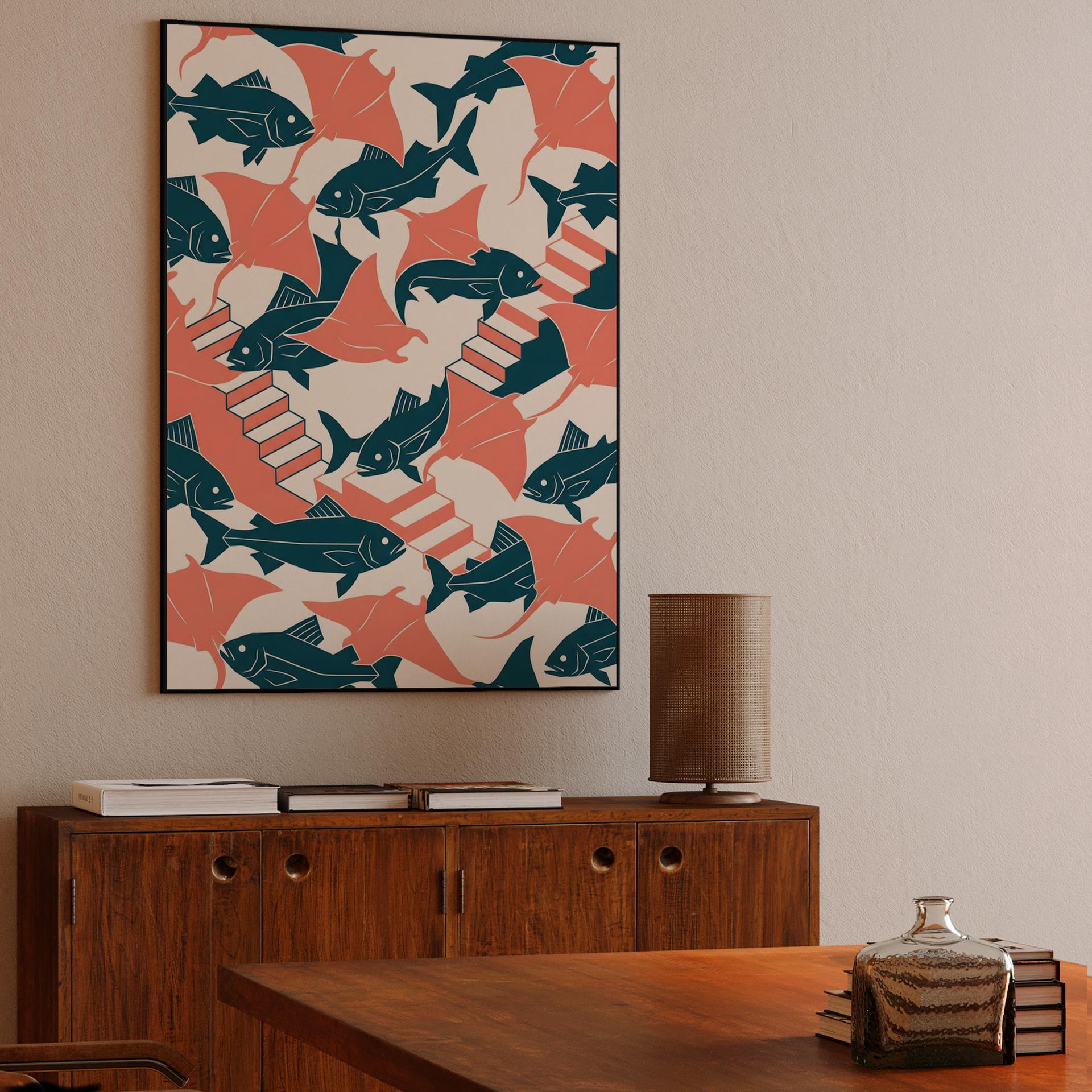 Escher's Oceanic Ascent