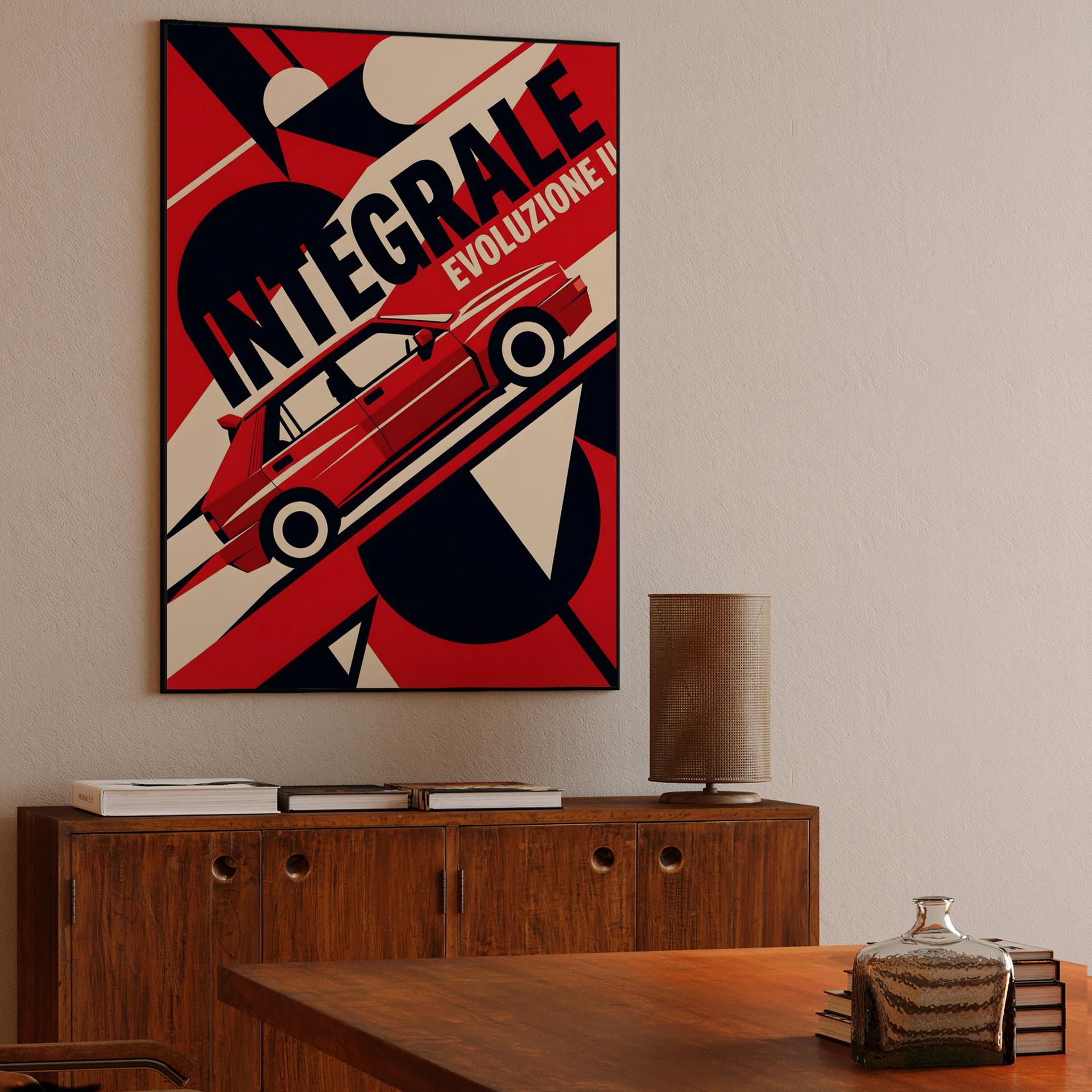 Lancia Integrale: Evoluzione II Constructivist Poster