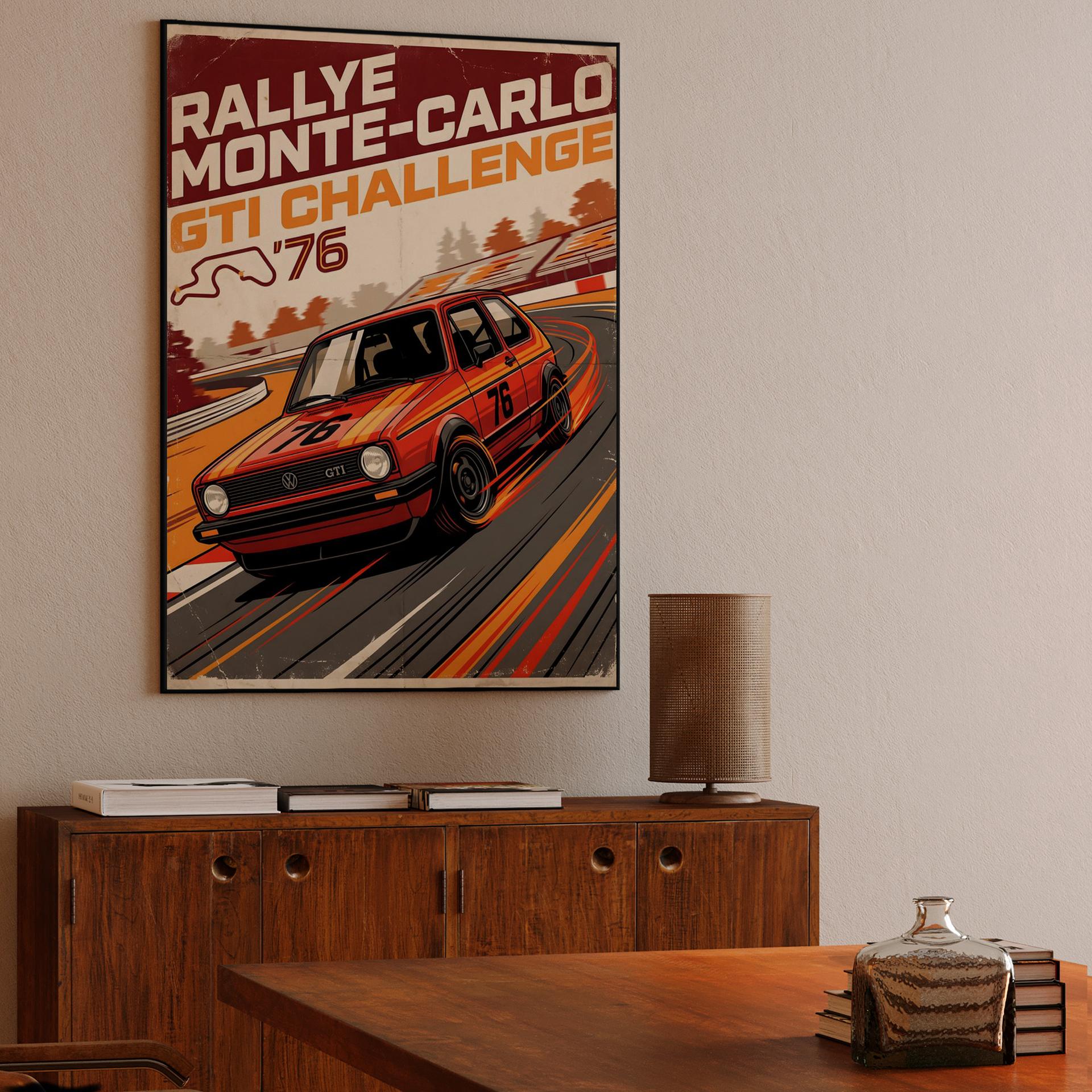1976 Rallye Monte-Carlo GTI Challenge Poster