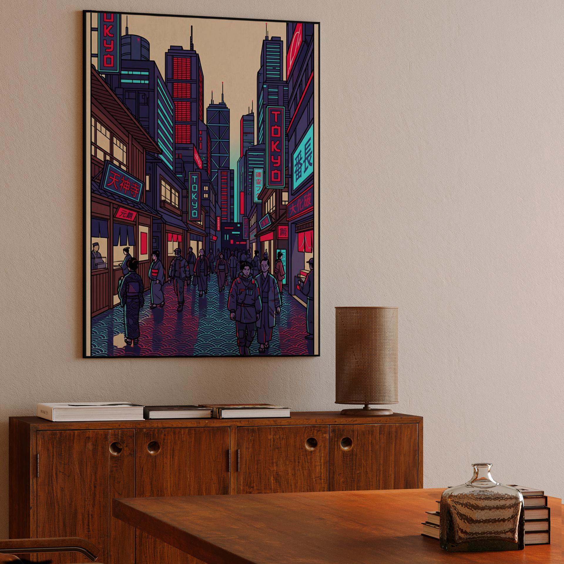 Cyberpunk Tokyo: Neon Tradition