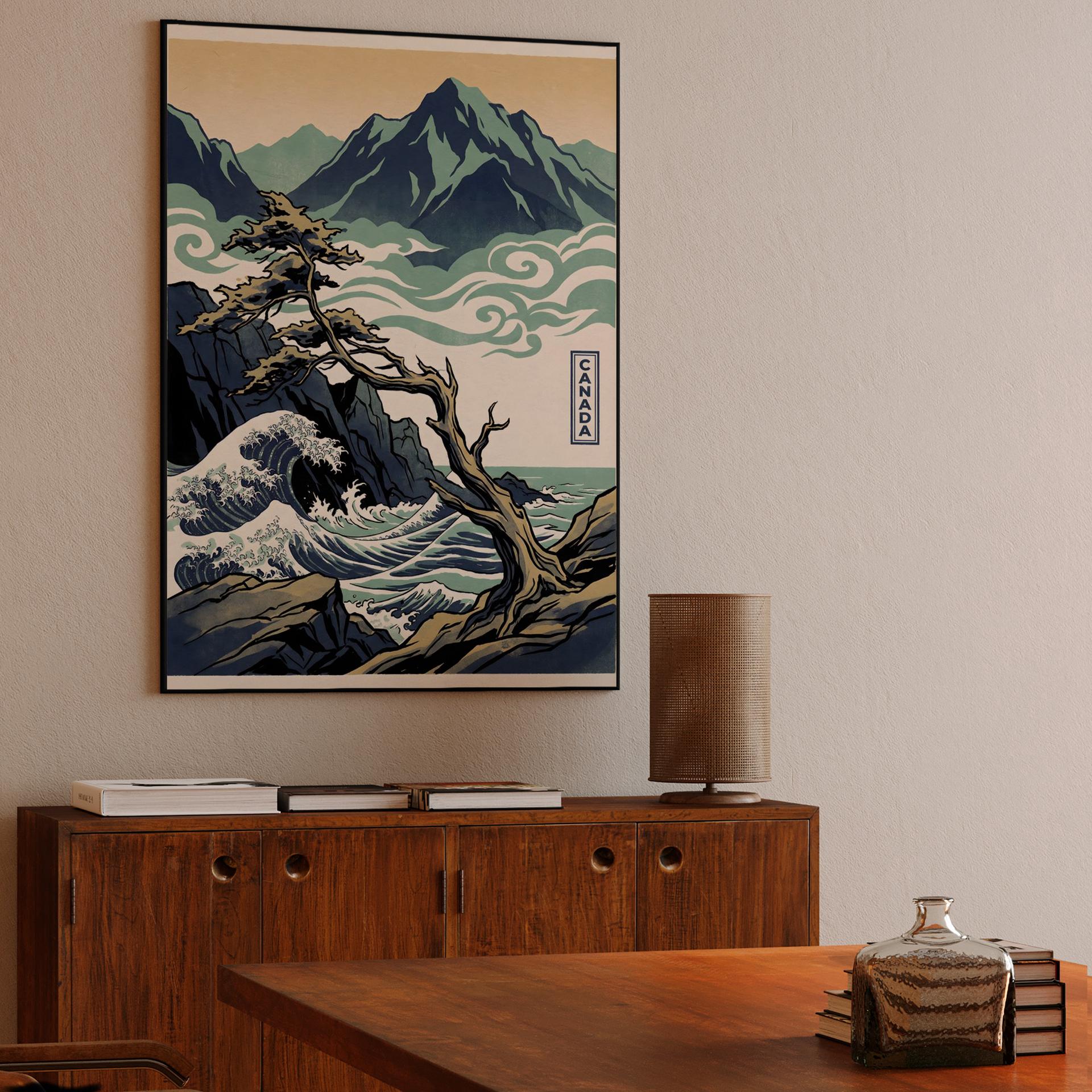 Canada West Coast Ukiyo-e Fusion