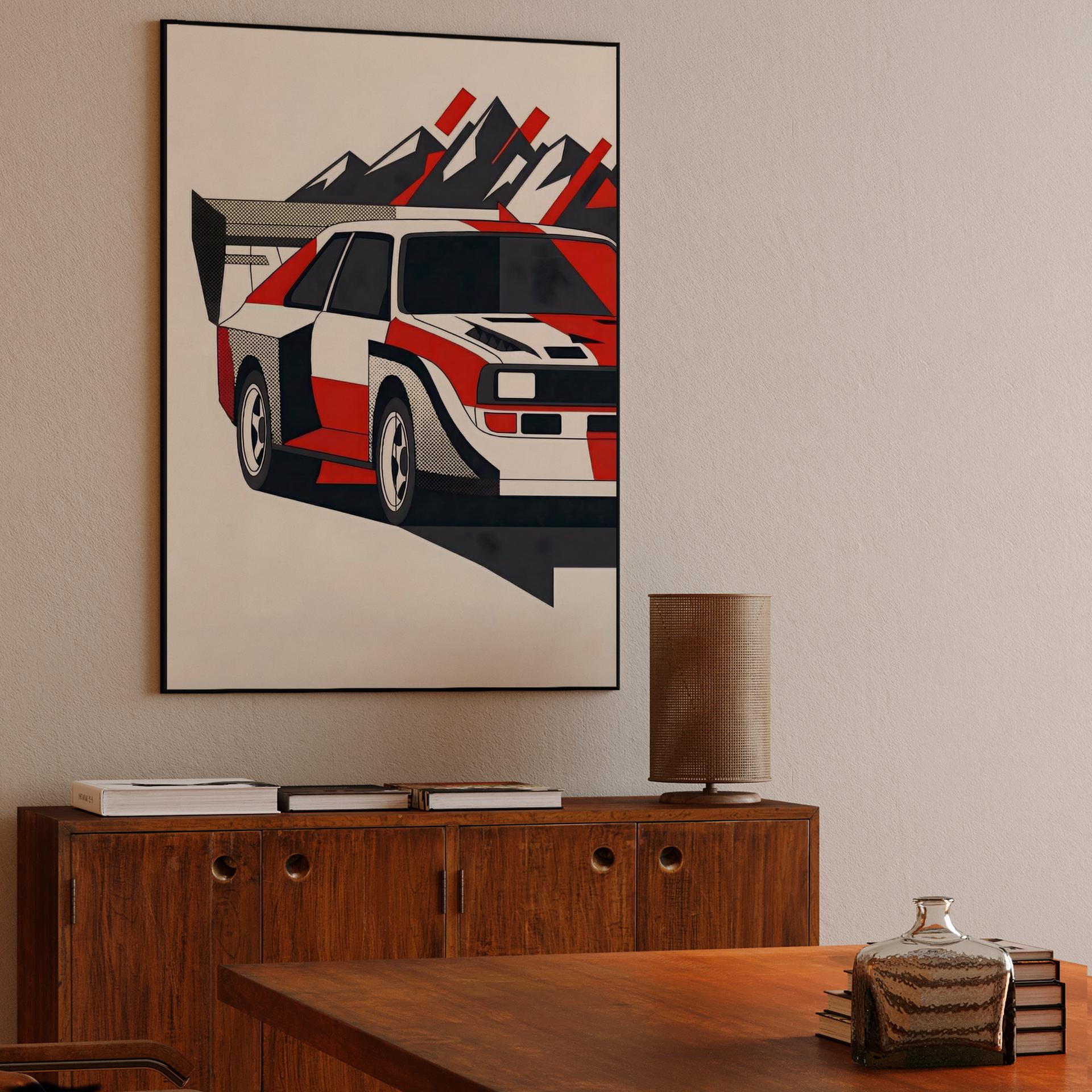 Audi Sport Quattro S1 Group B Rally Graphic