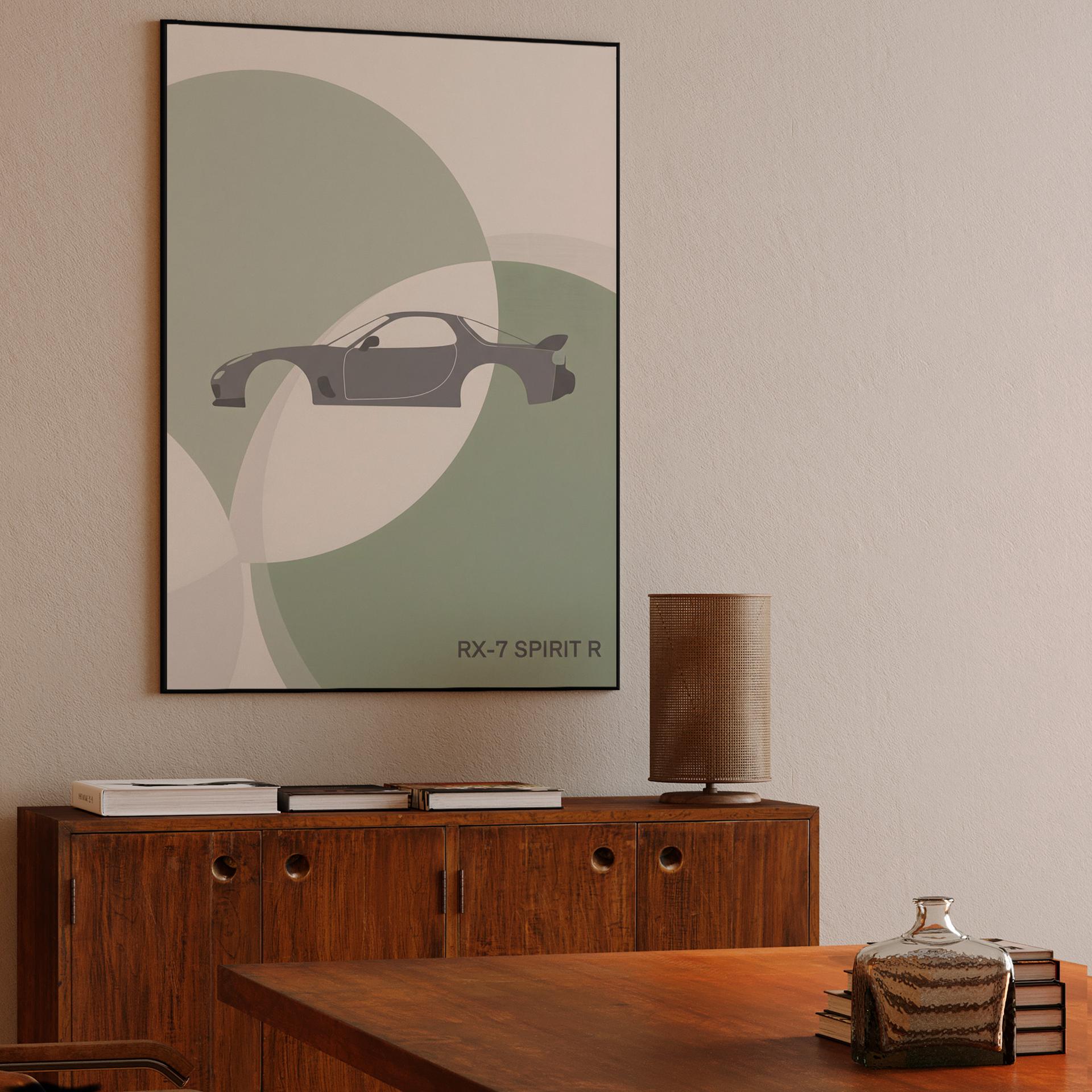 Mazda RX-7 Spirit R Minimalist Sage Geometry