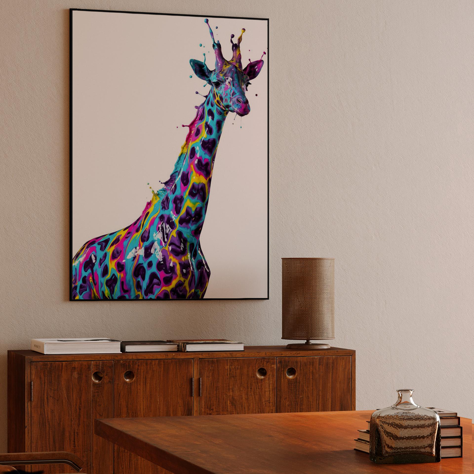 Chromatic Splash Giraffe