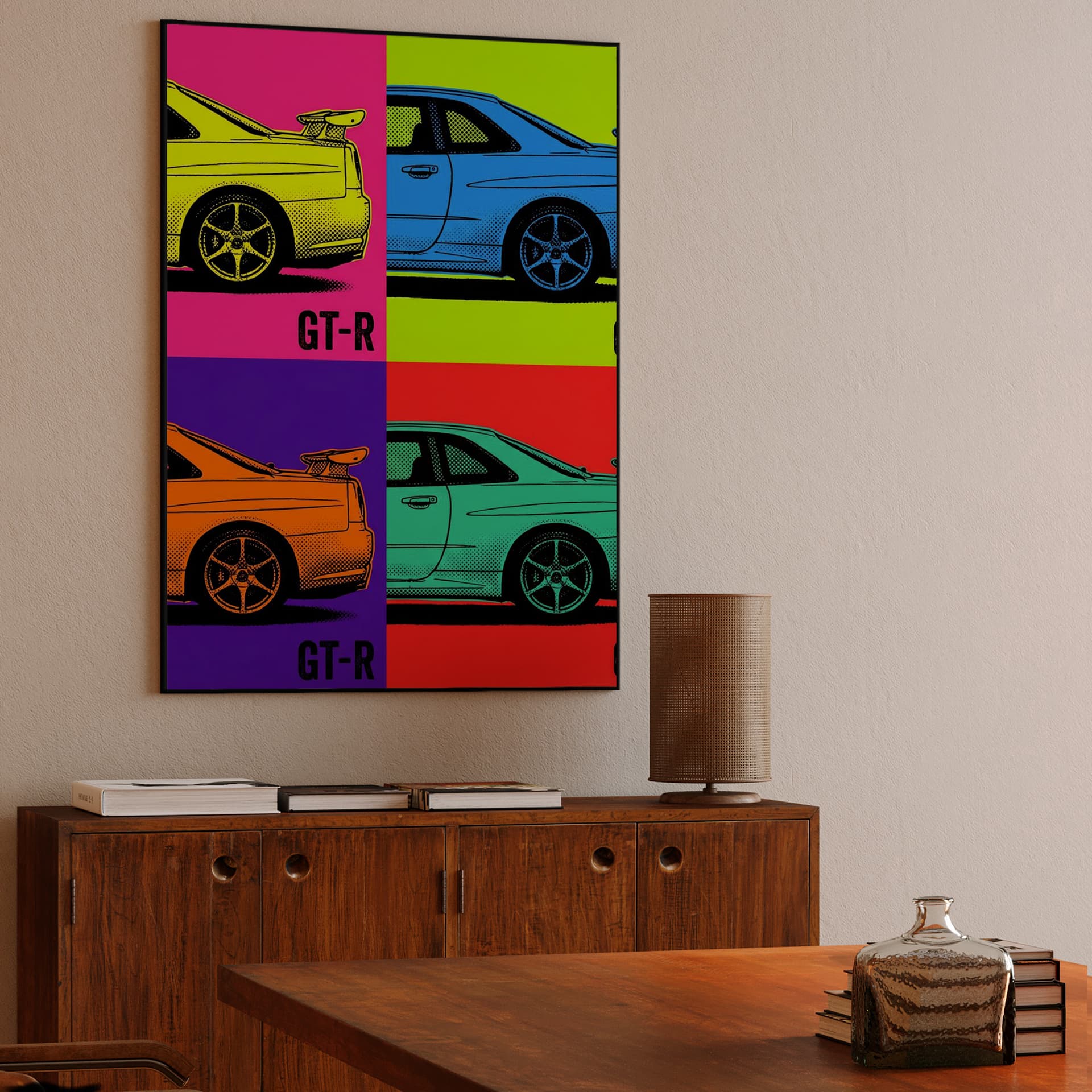 GT-R R34 Pop Art Grid