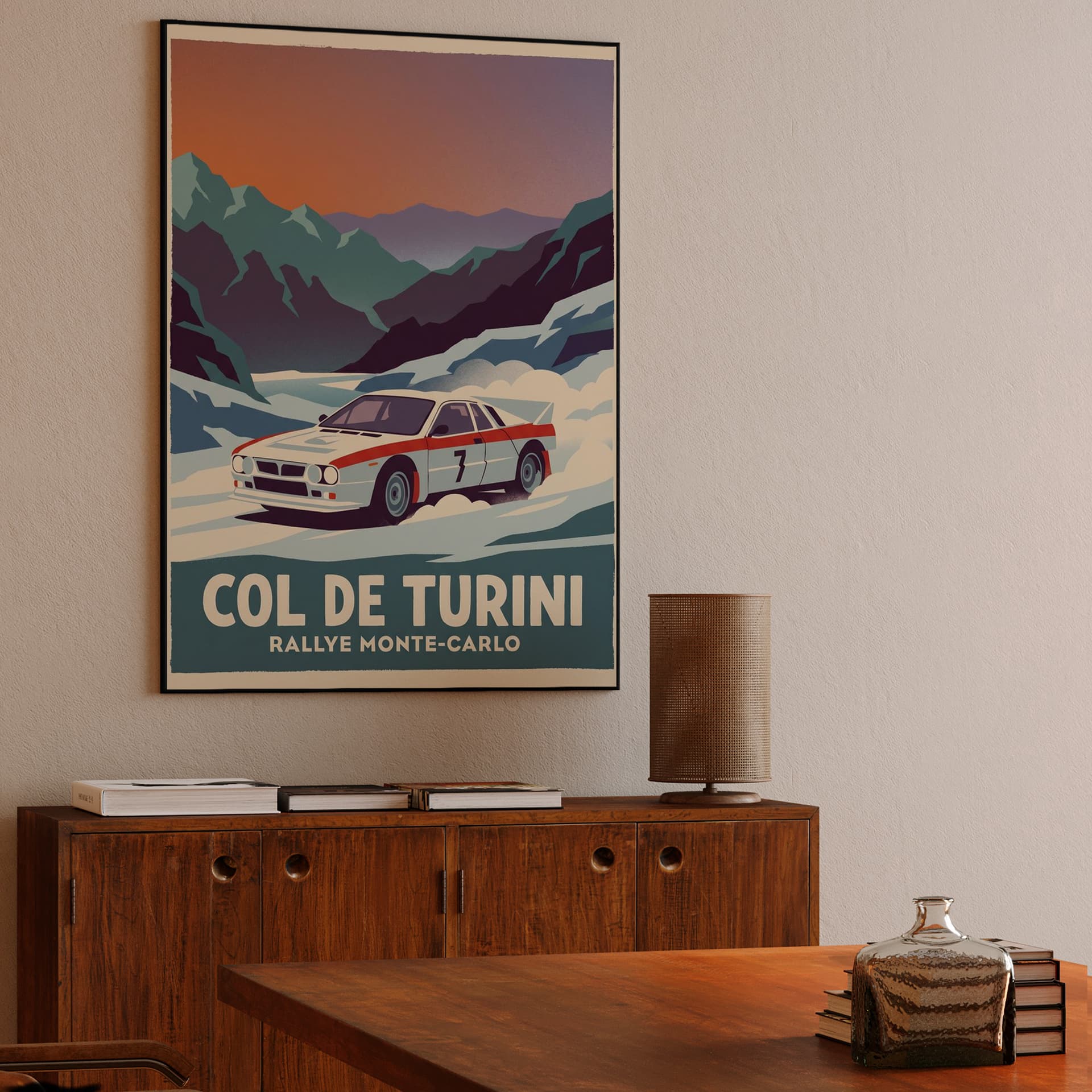 Lancia 037 Col de Turini Rally Poster