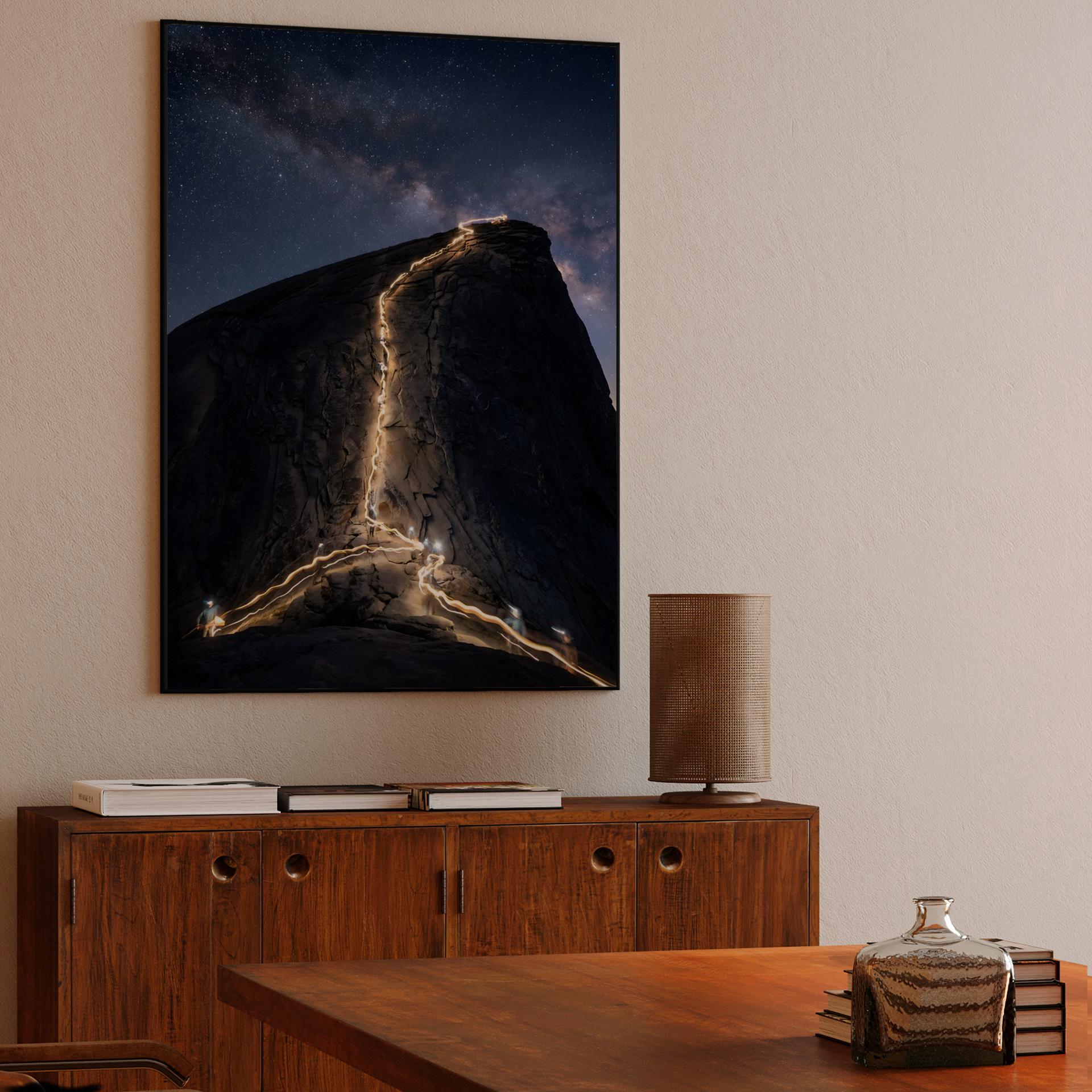 Path of Lights: Milky Way Ascent of Half Dome