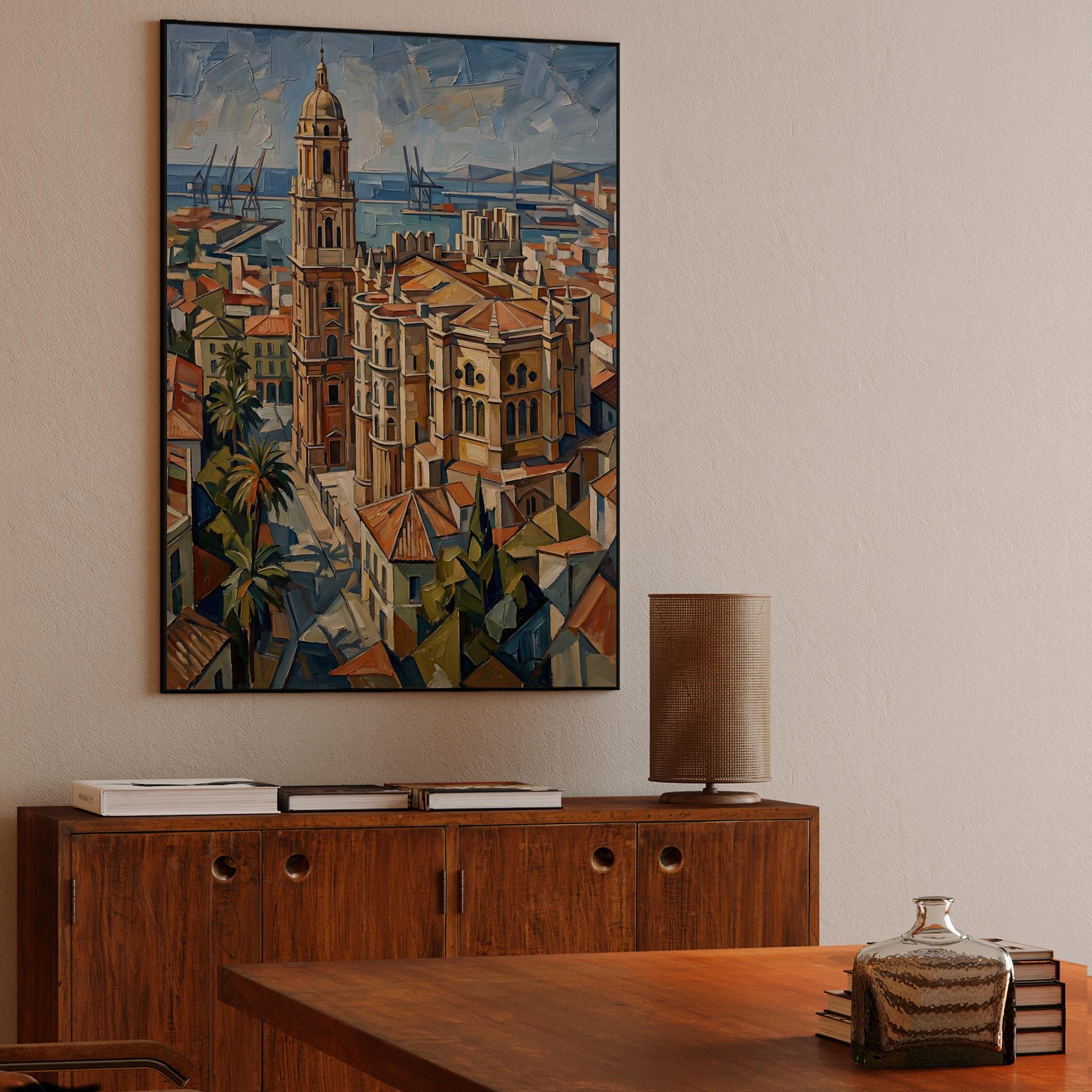 Sunlit Soul of Málaga: The Cathedral Impasto