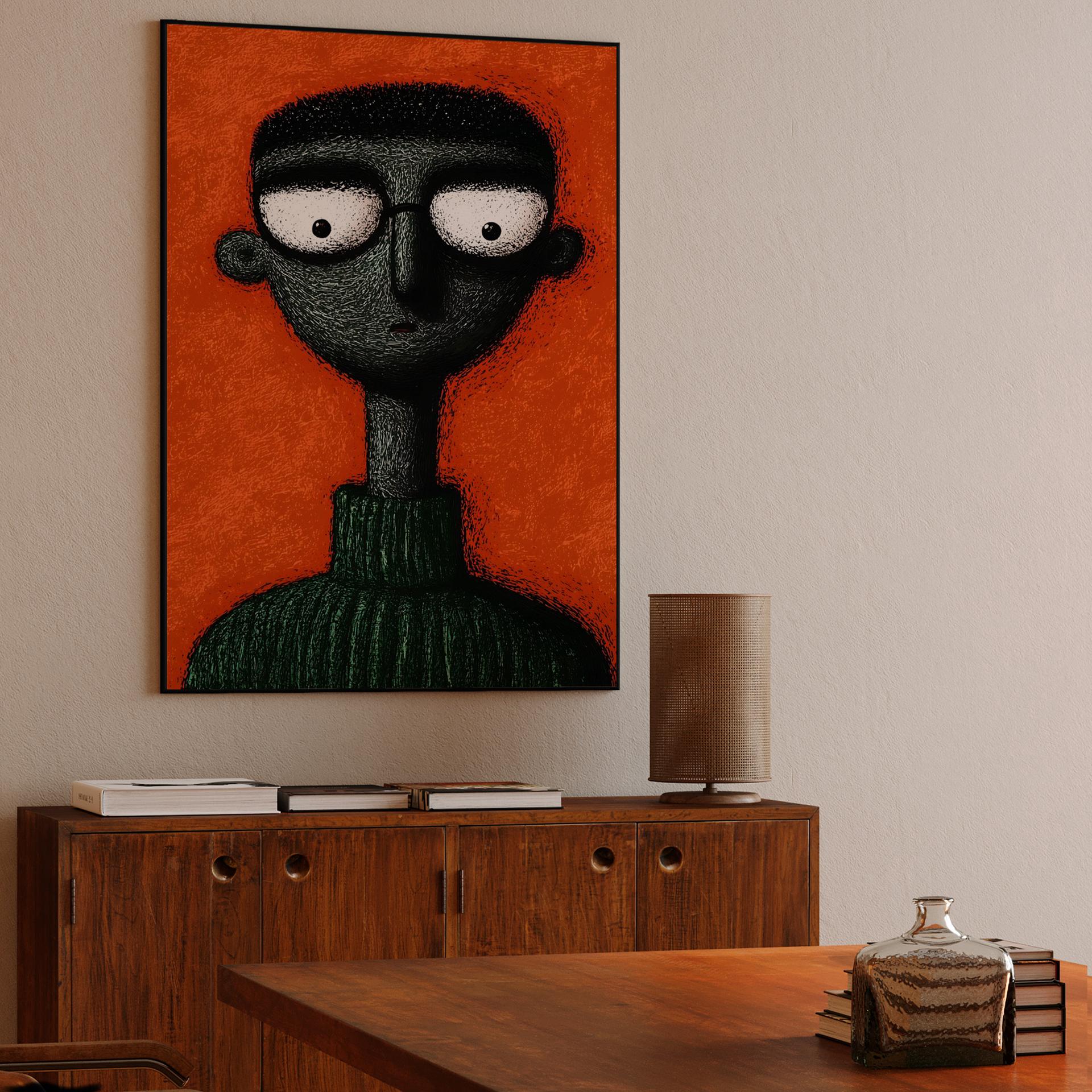 Textured Glasses Portrait