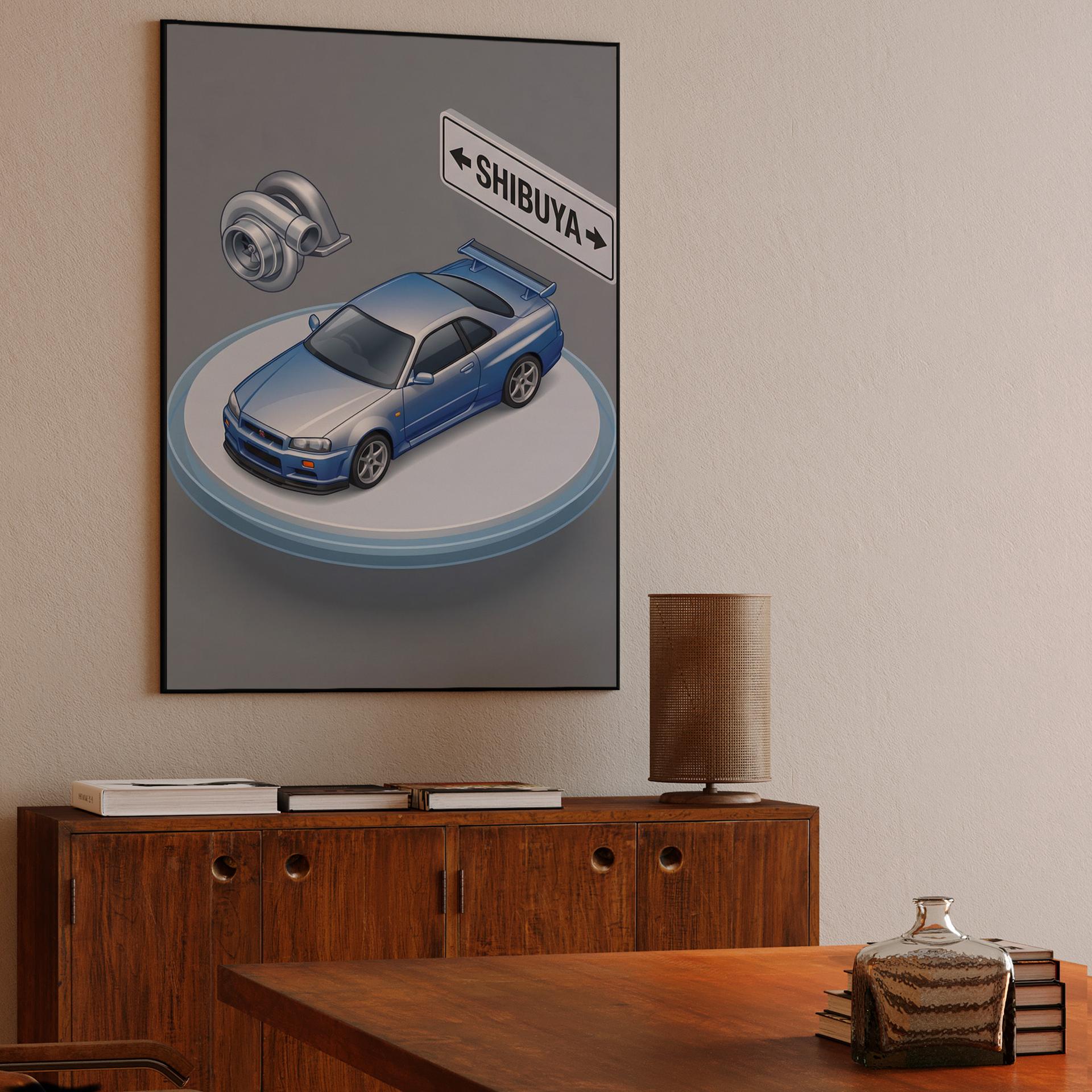 Shibuya Diorama: Skyline GT-R R34