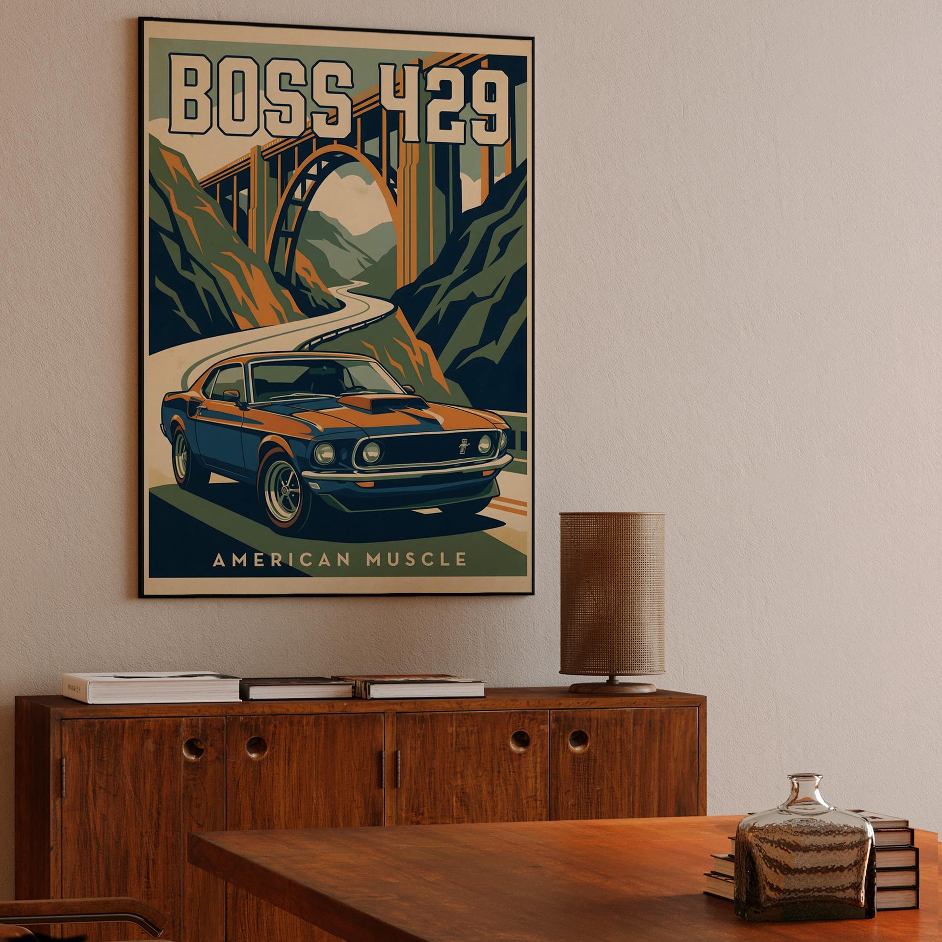 American Muscle: Boss 429 California Coast Poster