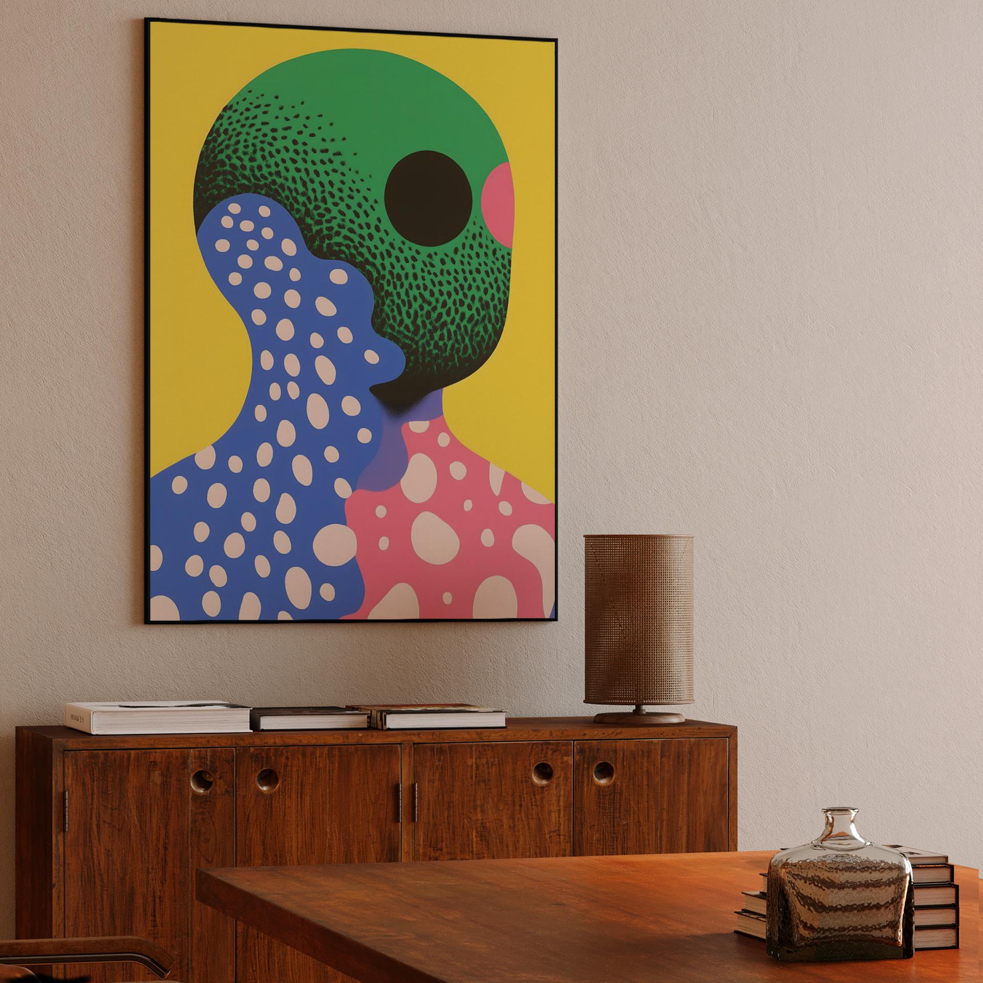 Vibrant Abstract Pop Art Portrait