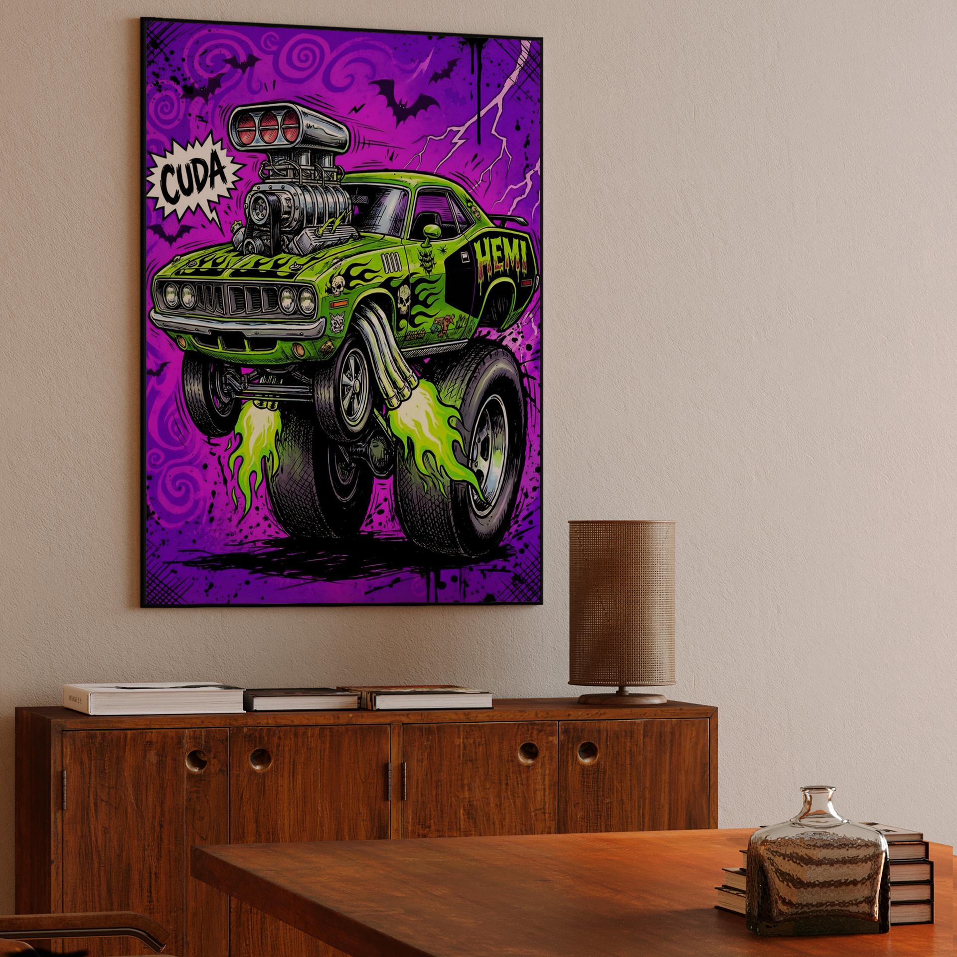 Spooky HEMI Cuda: Lowbrow Monster Muscle