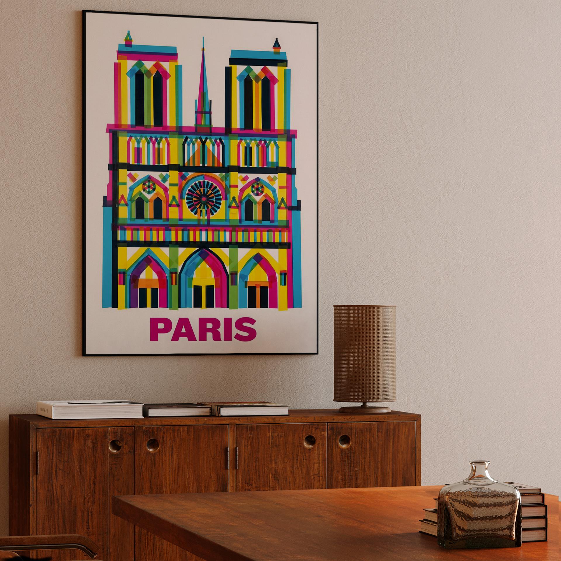 Notre-Dame de Paris Pop Art Facade