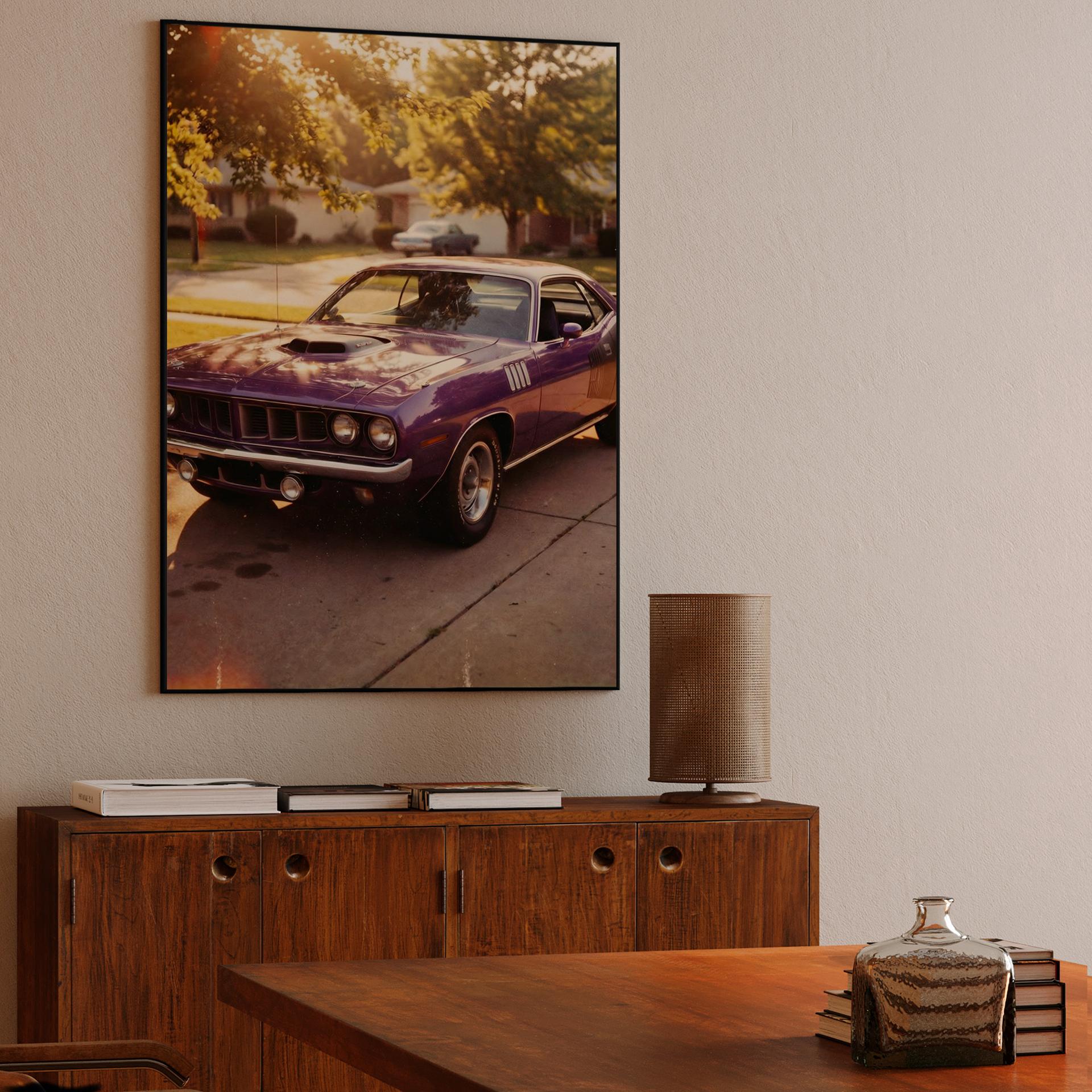 Plum Crazy Golden Hour: 1971 Plymouth Cuda