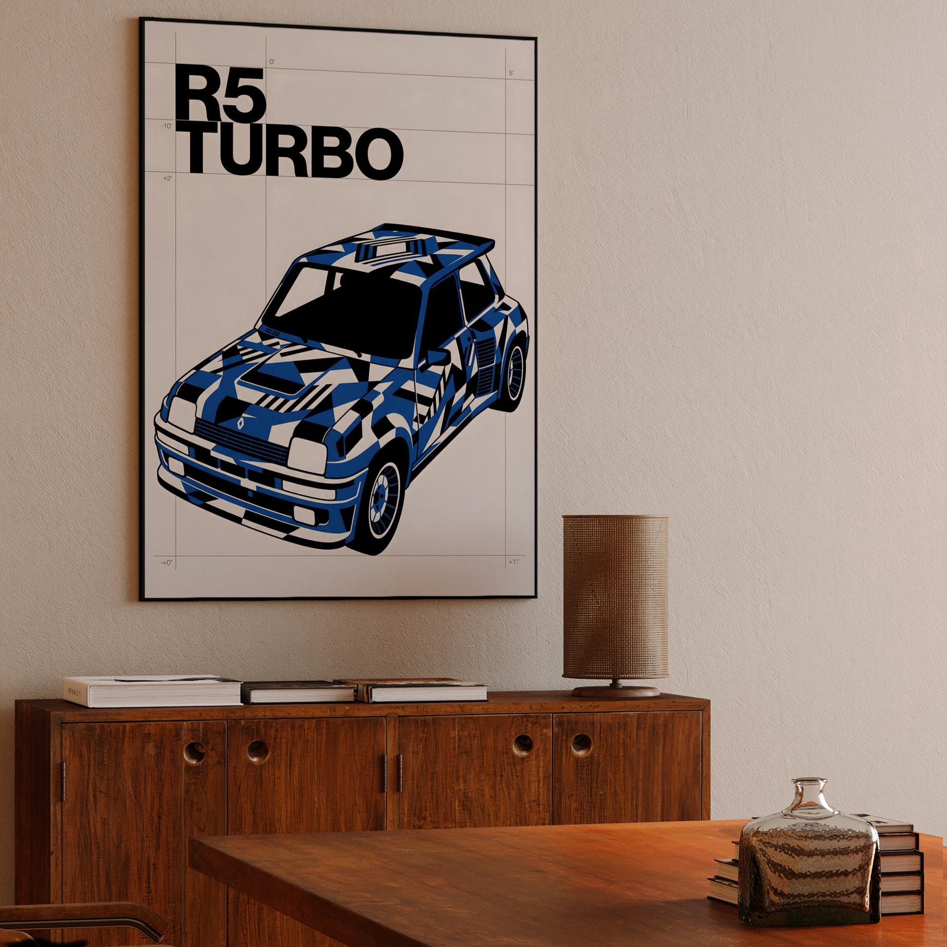 Renault R5 Turbo Dazzle Camouflage Graphic