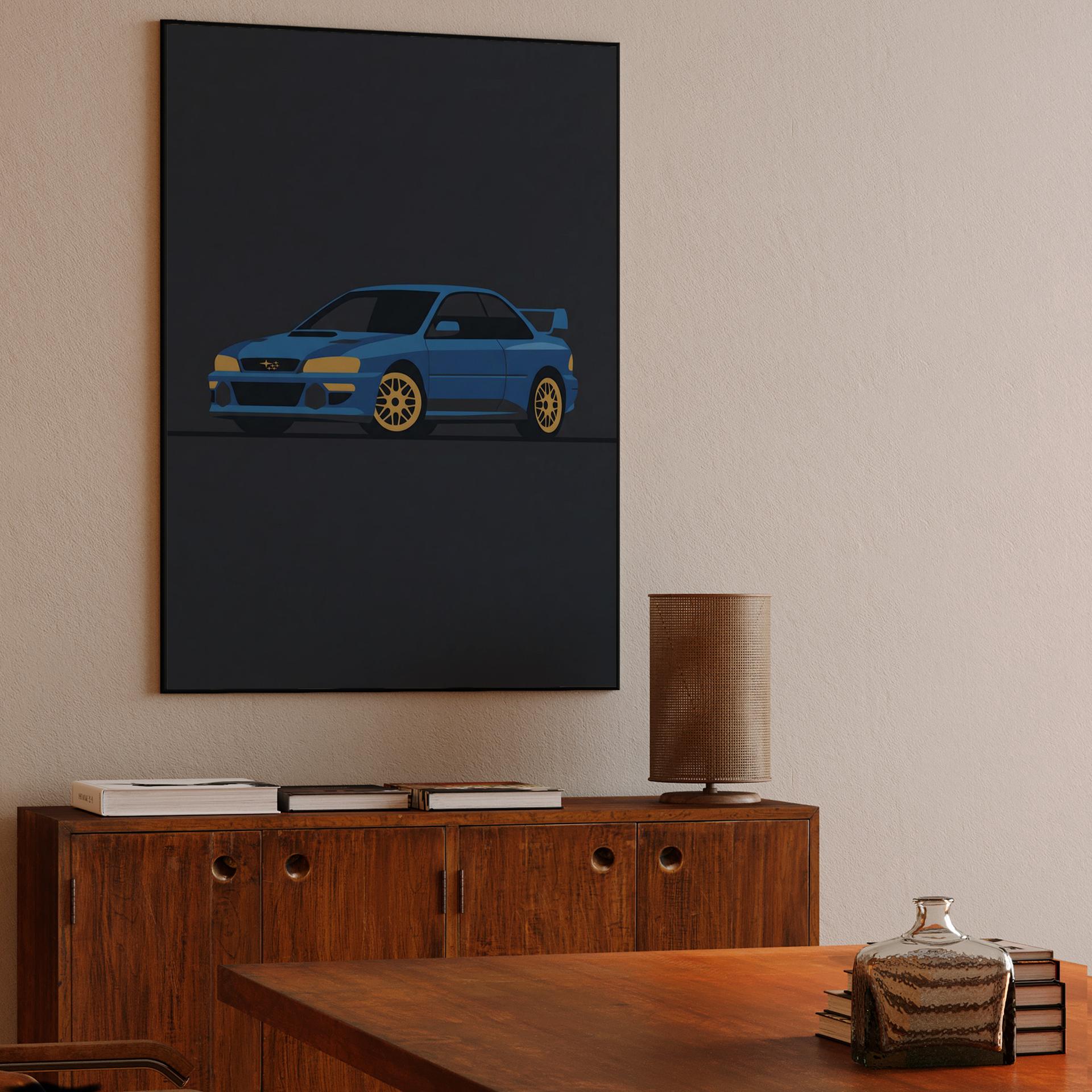 Subaru 22B STi: Minimalist Rally Icon