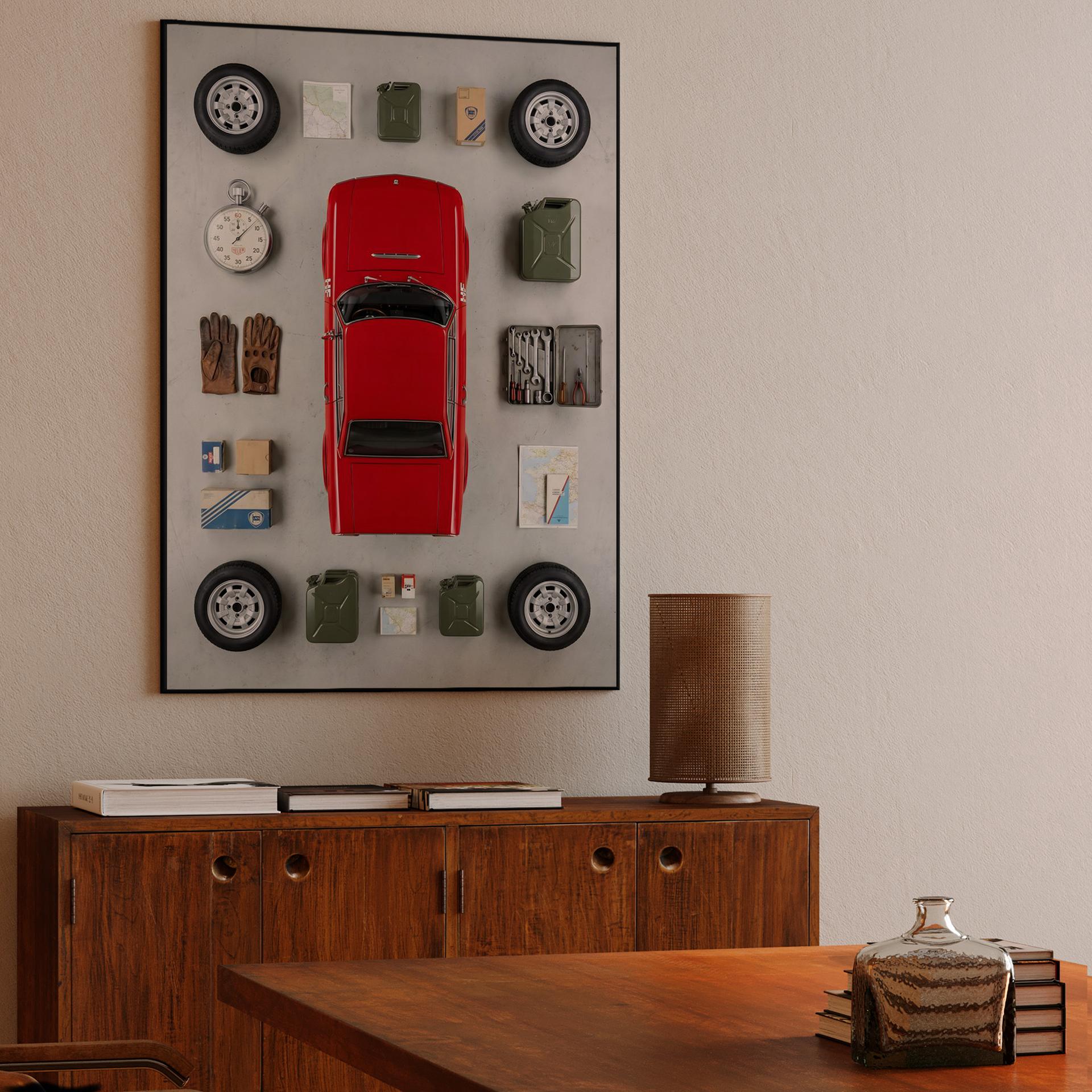 Lancia Fulvia HF Rally Essentials Knolling