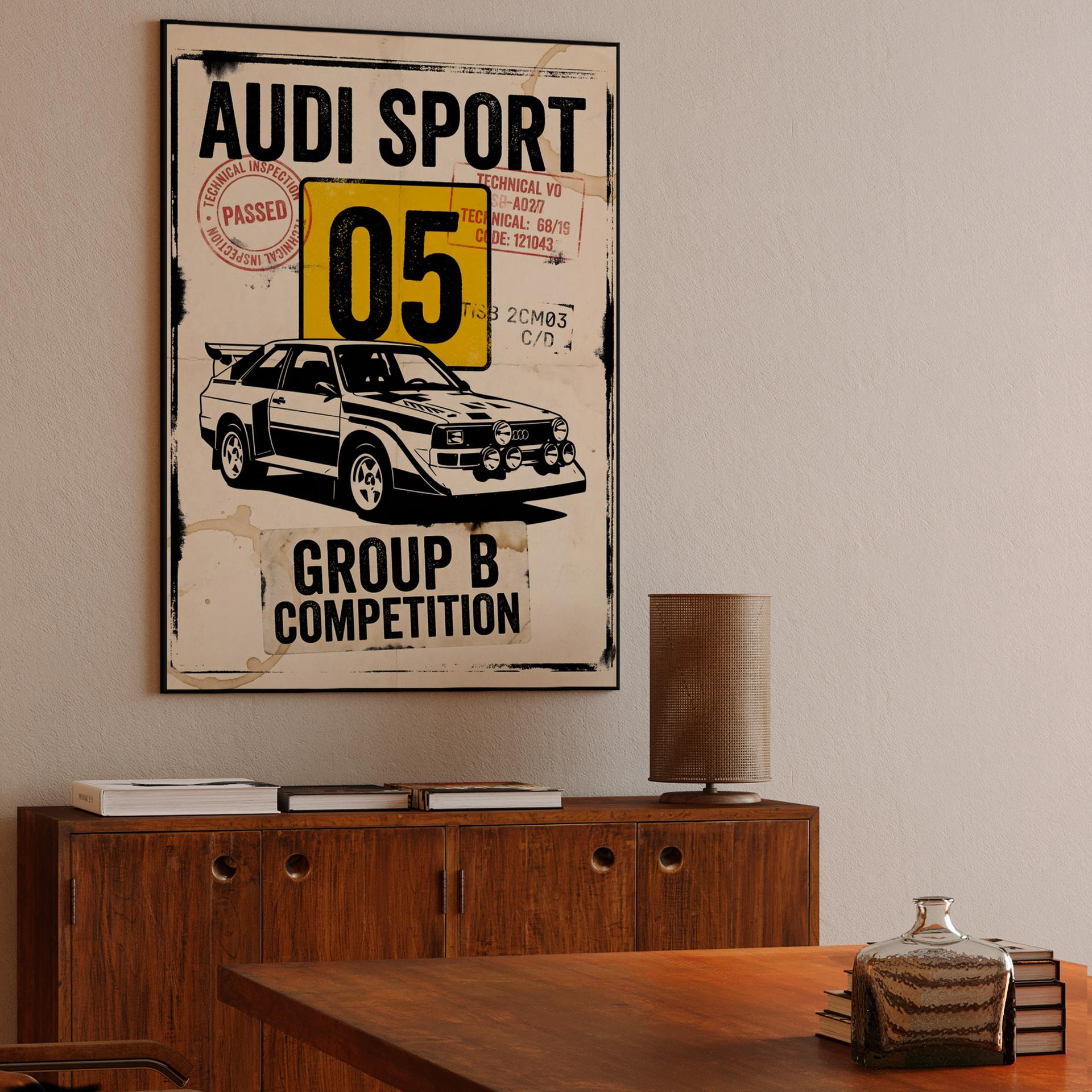 Audi Sport Quattro S1 Group B Competition Poster