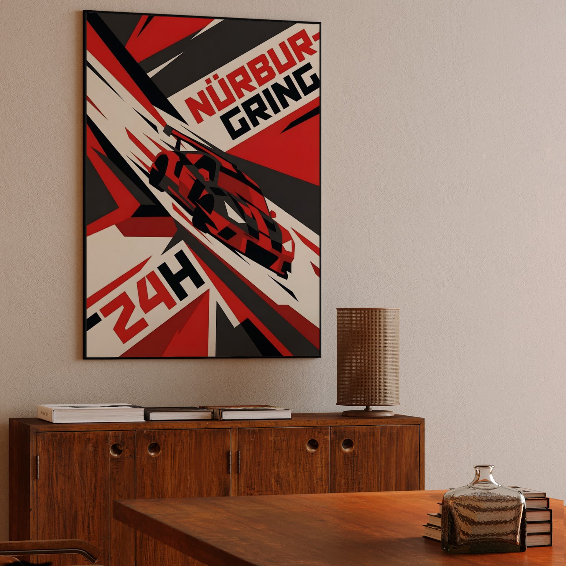 Nürburgring 24H Speed and Geometry Poster