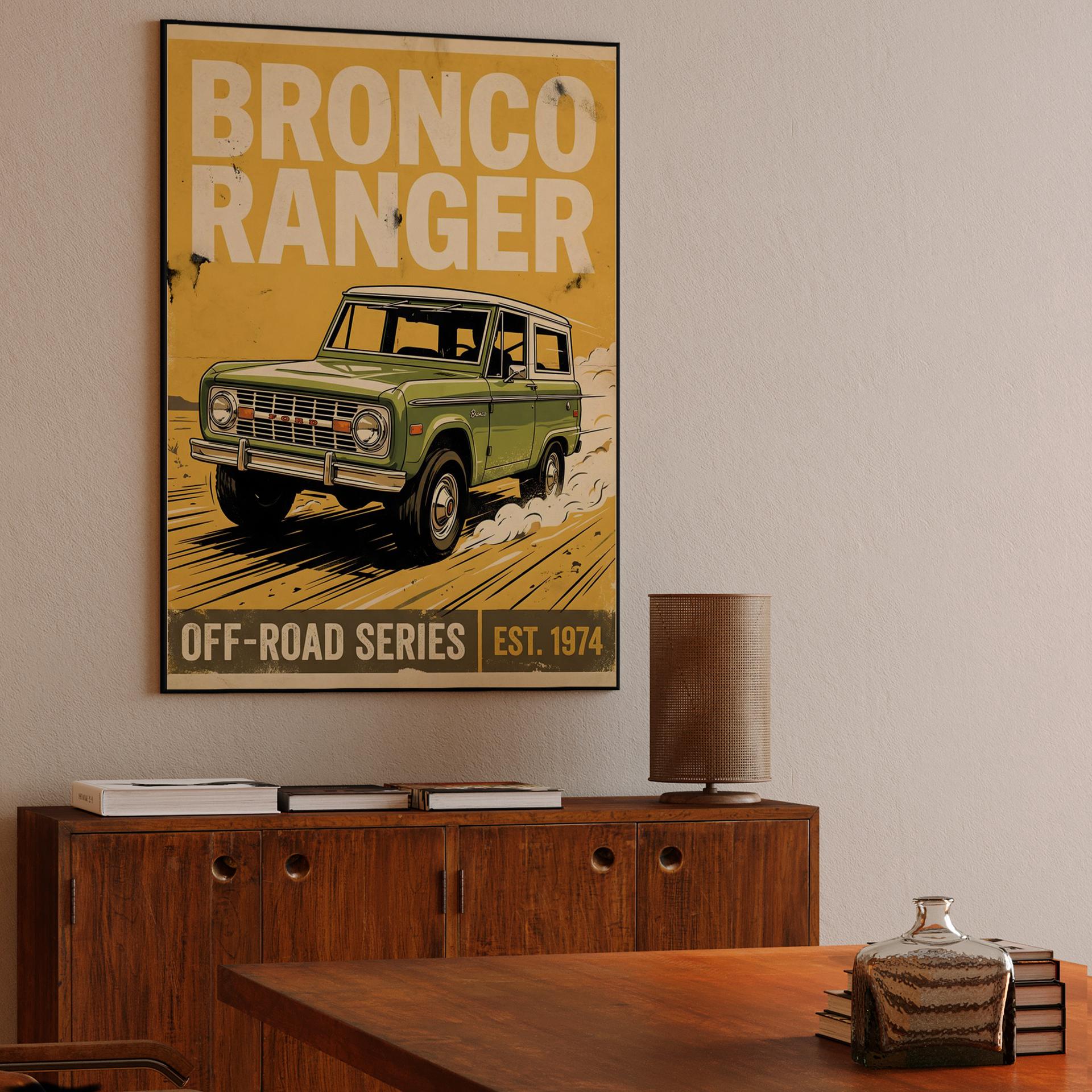 1974 Ford Bronco Ranger Off-Road Poster