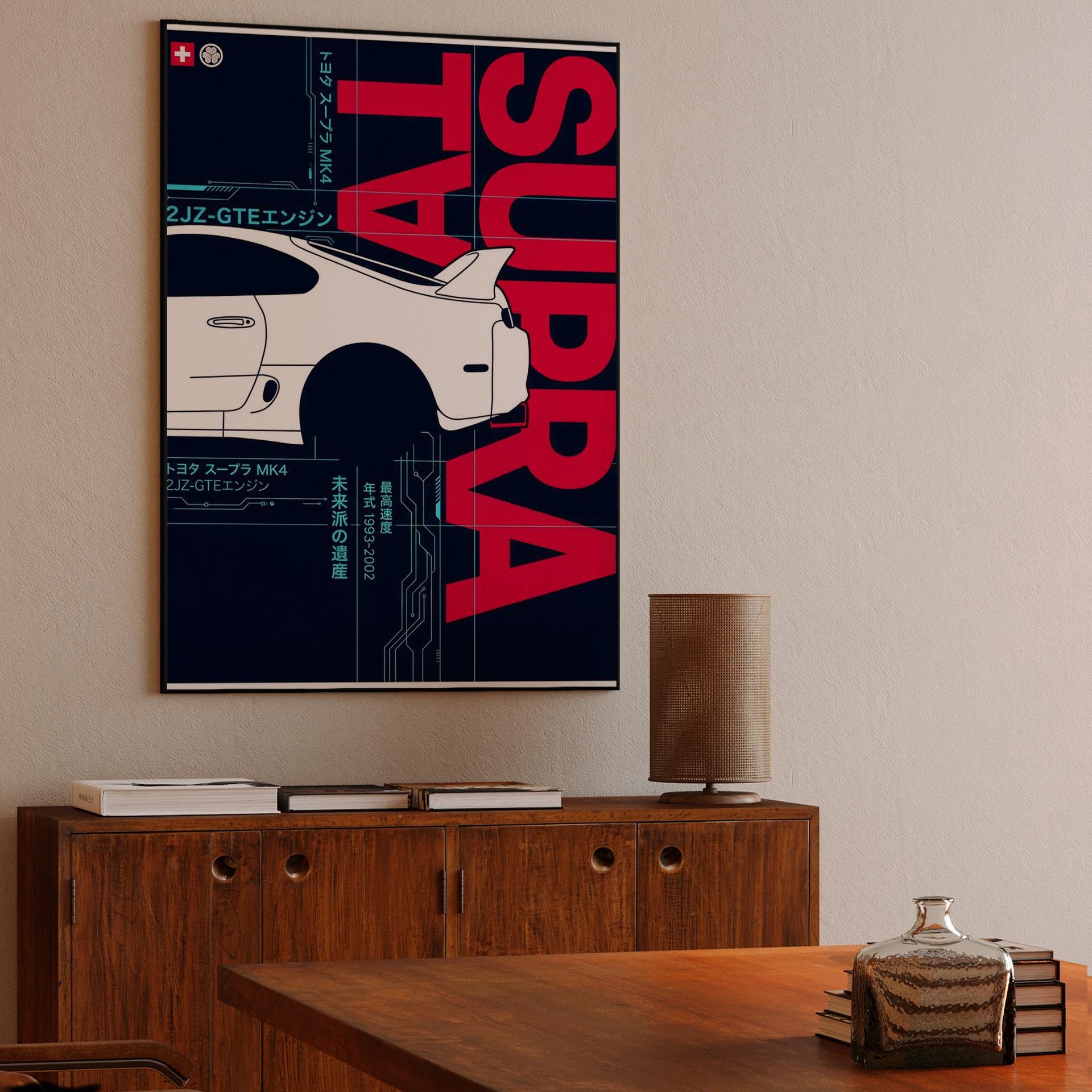 Toyota Supra MK4 Cyberpunk Blueprint