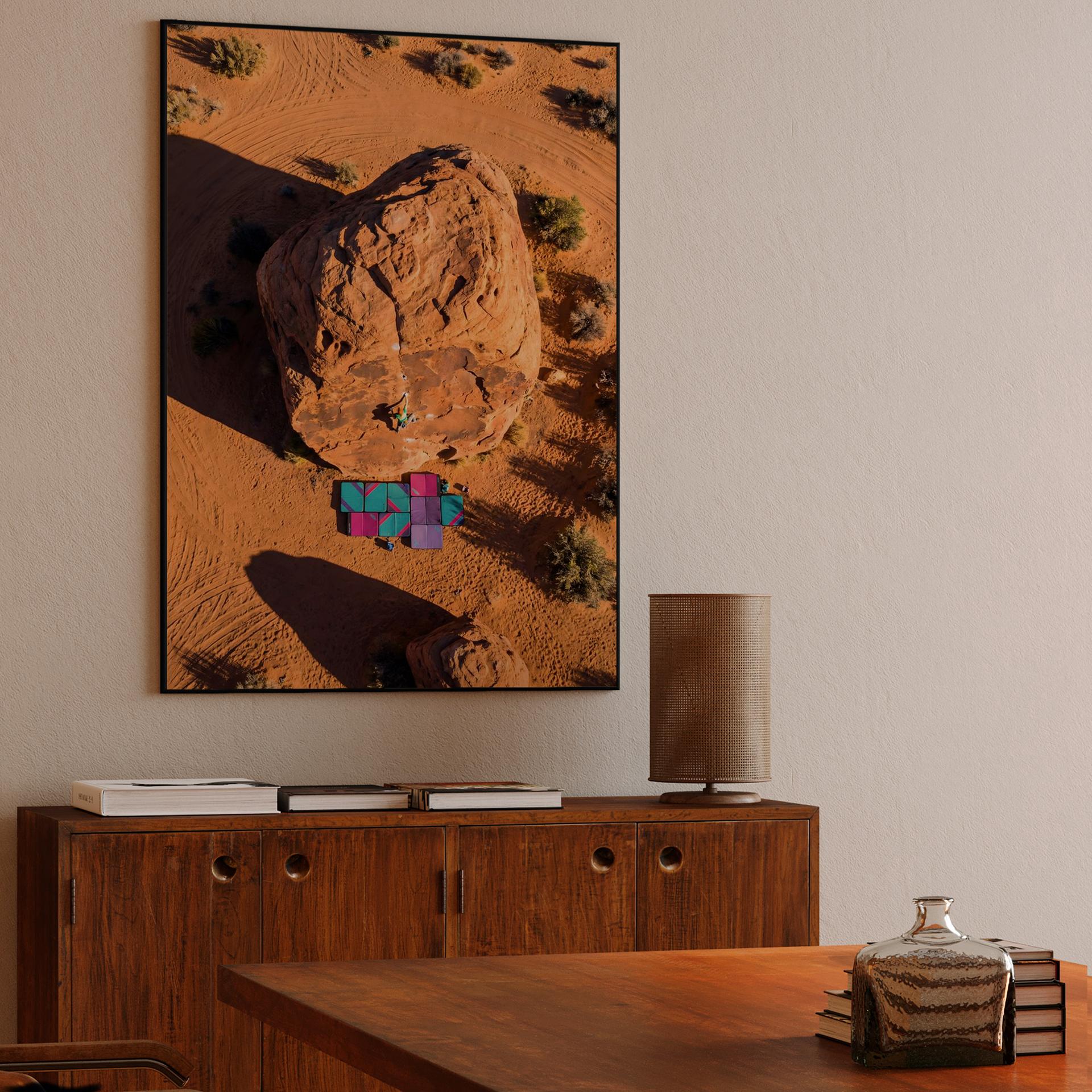 Desert Crag: Aerial Bouldering Perspective