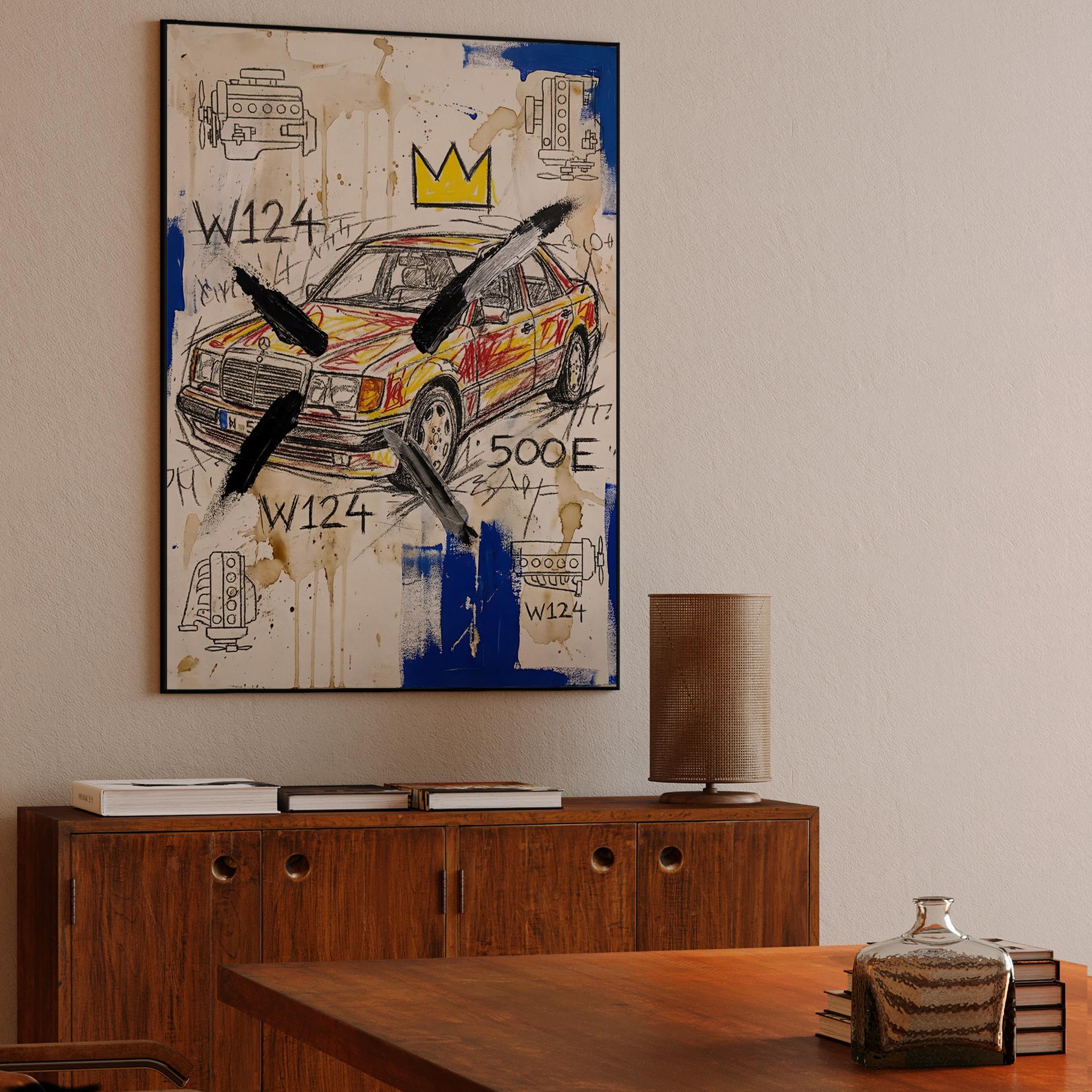The King of Sedans: W124 500E Basquiat Tribute