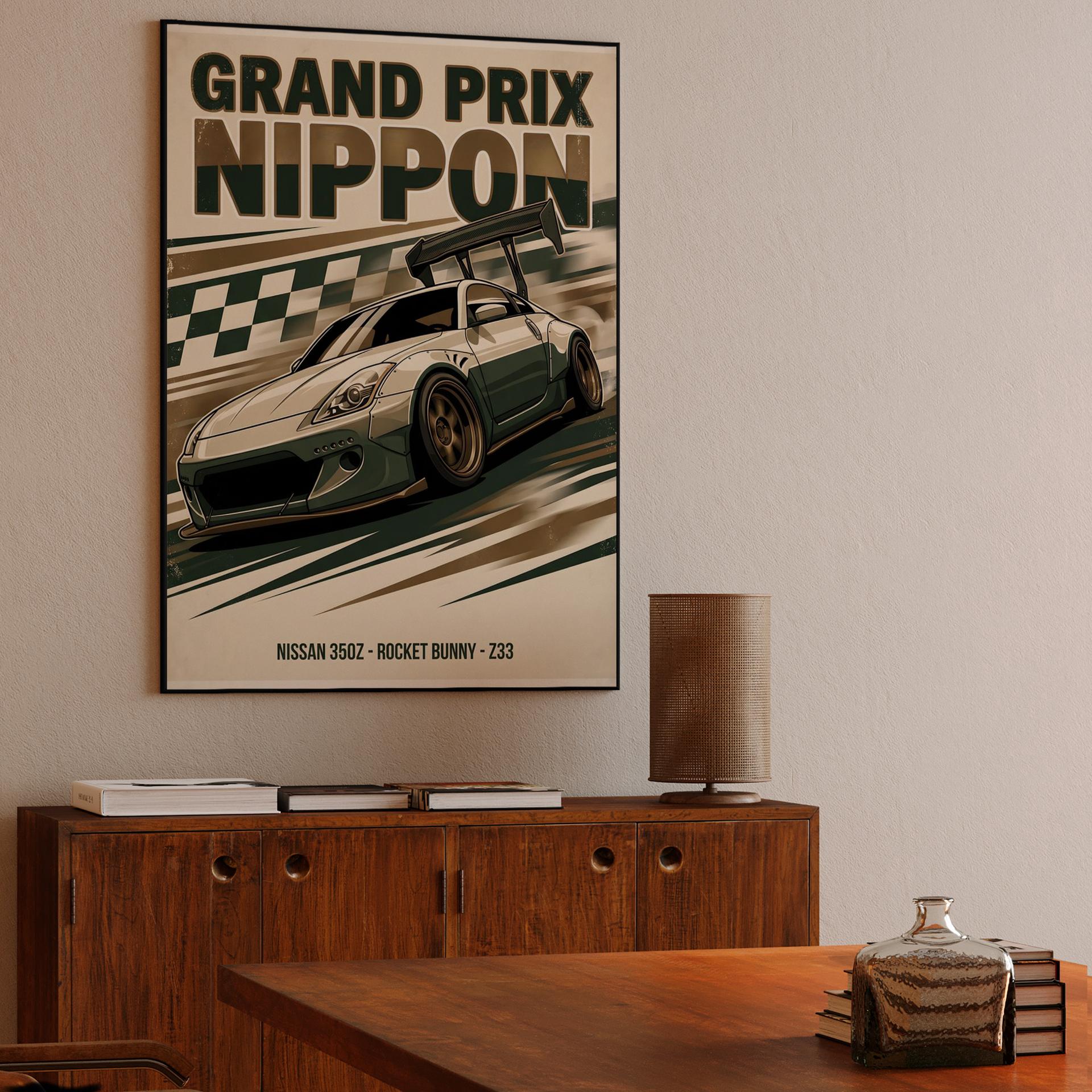 Grand Prix Nippon: Rocket Bunny Z33 Racing Poster