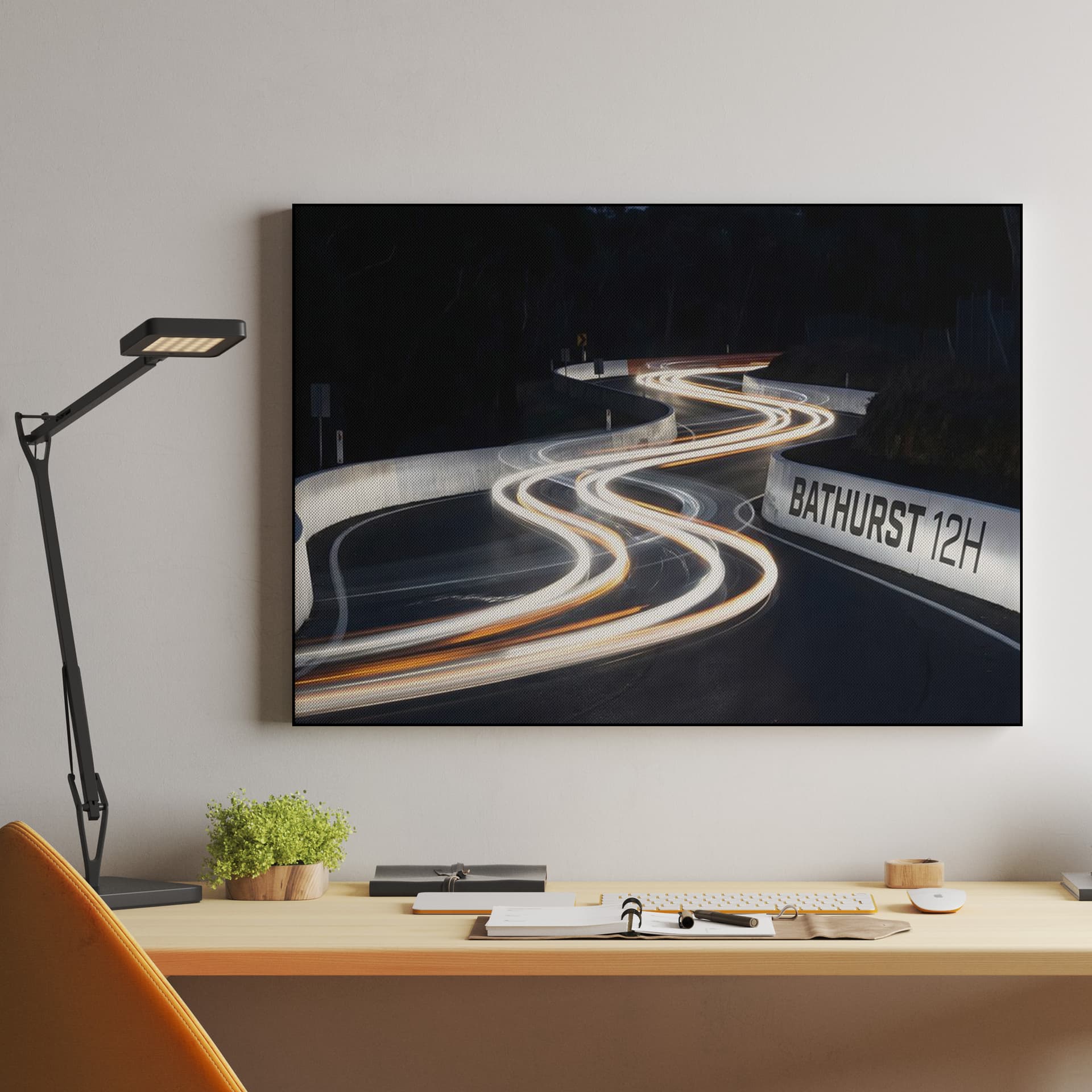 Midnight Light Trails at Mount Panorama Bathurst 12H