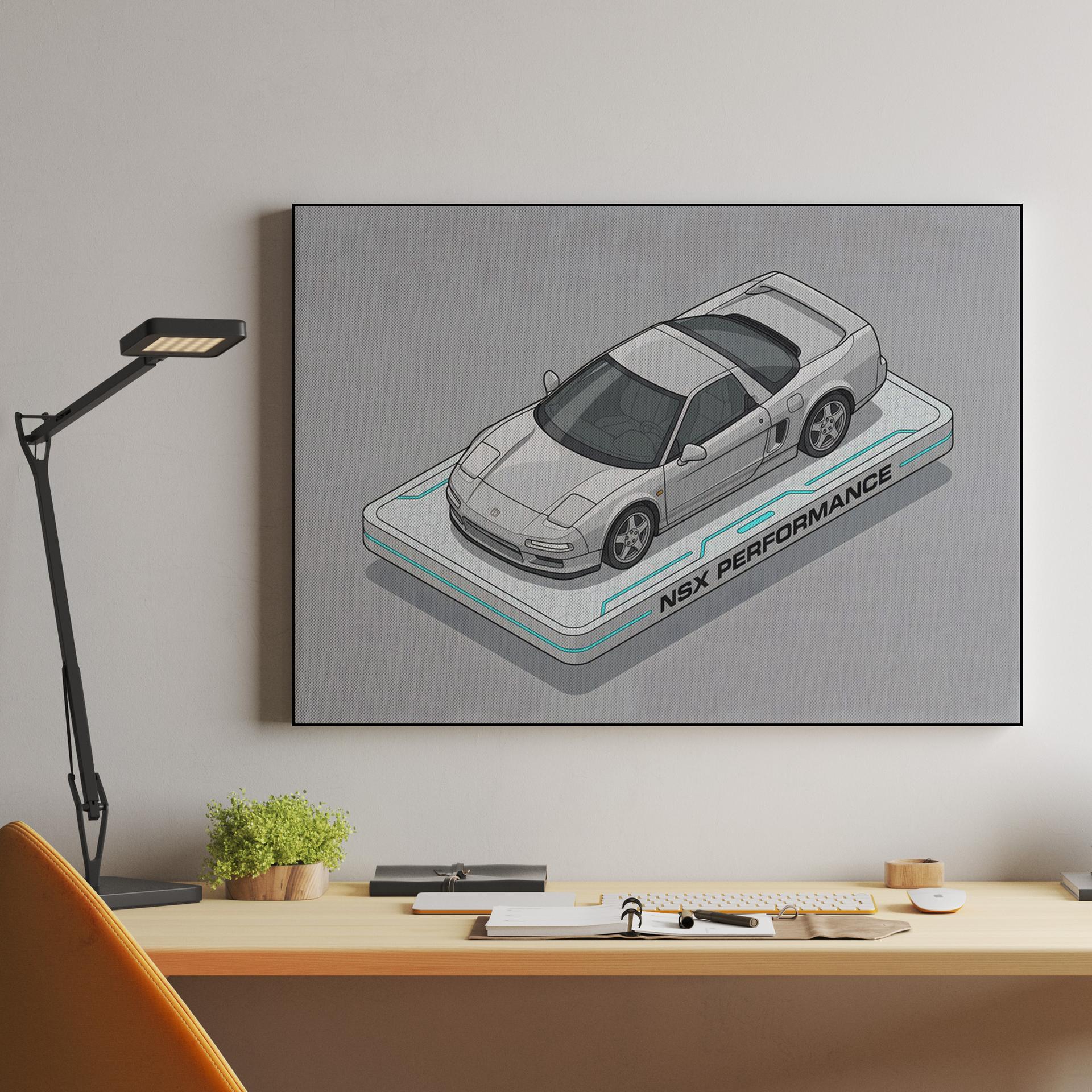 Isometric Honda NSX Performance Display
