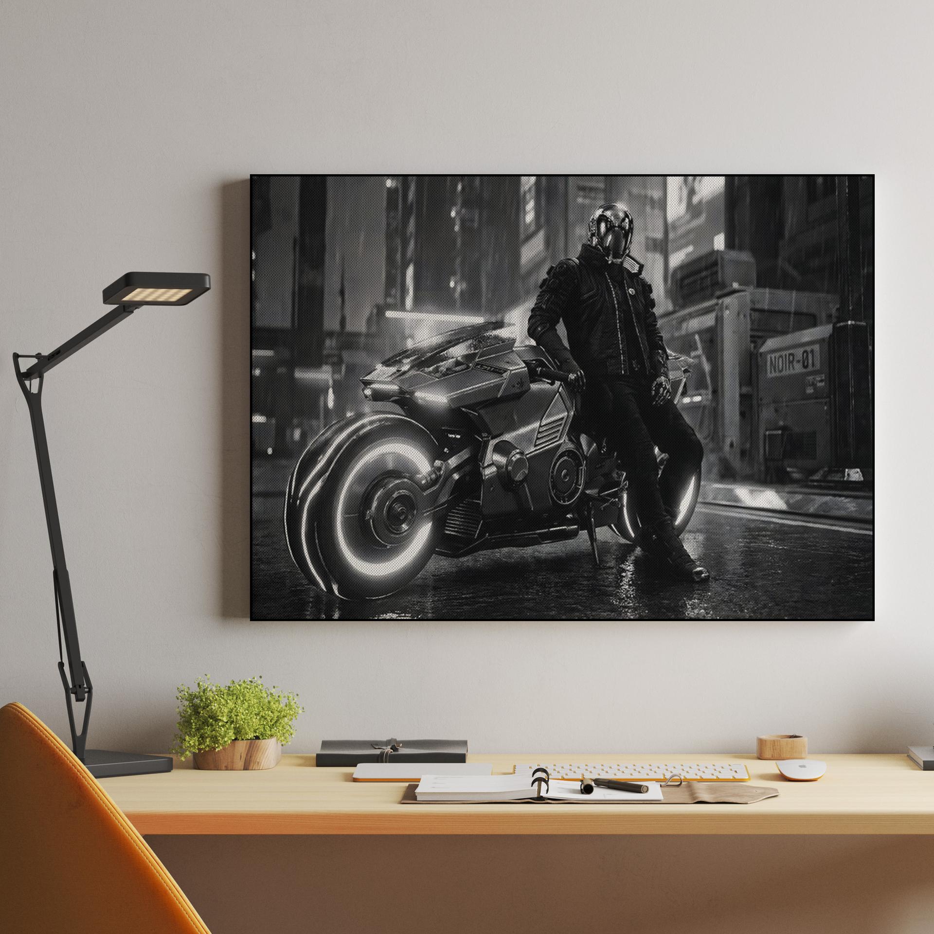 Noir-01 Cyberpunk Biker