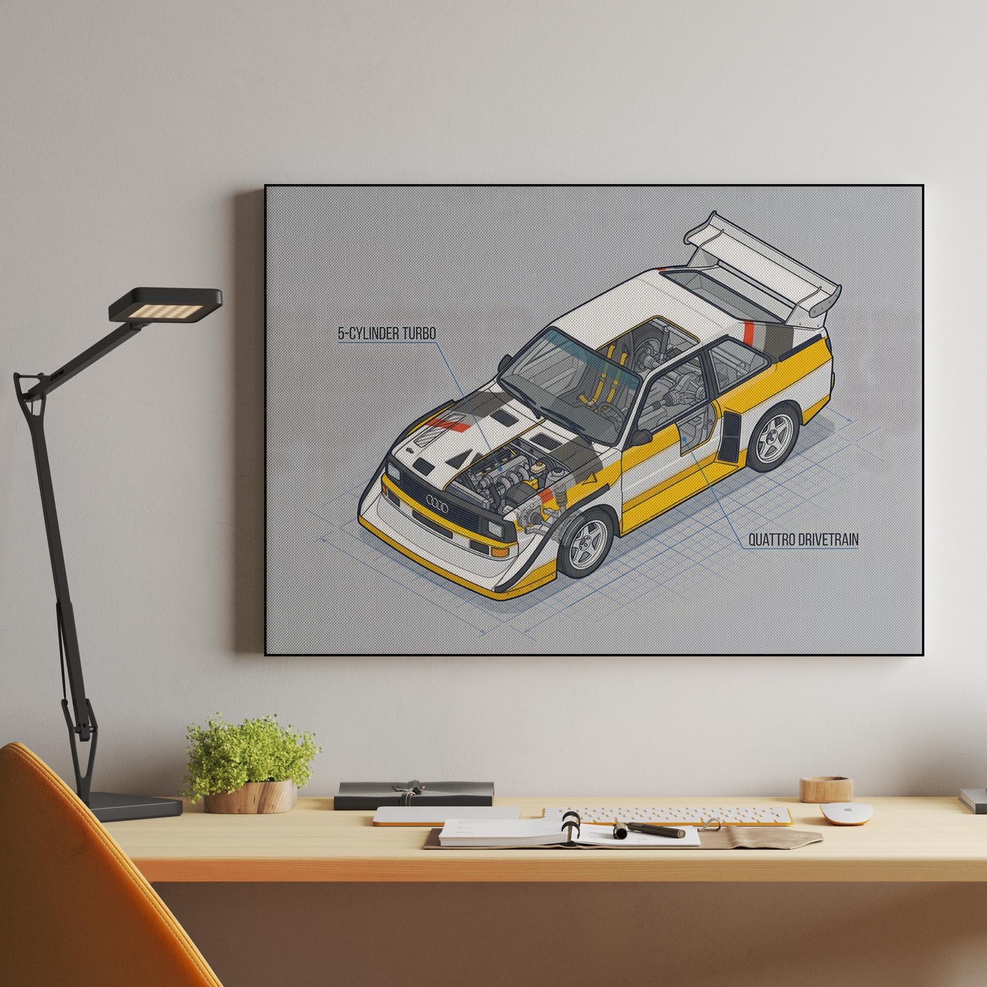Engineering an Icon: Audi Sport Quattro S1 Technical Cutaway