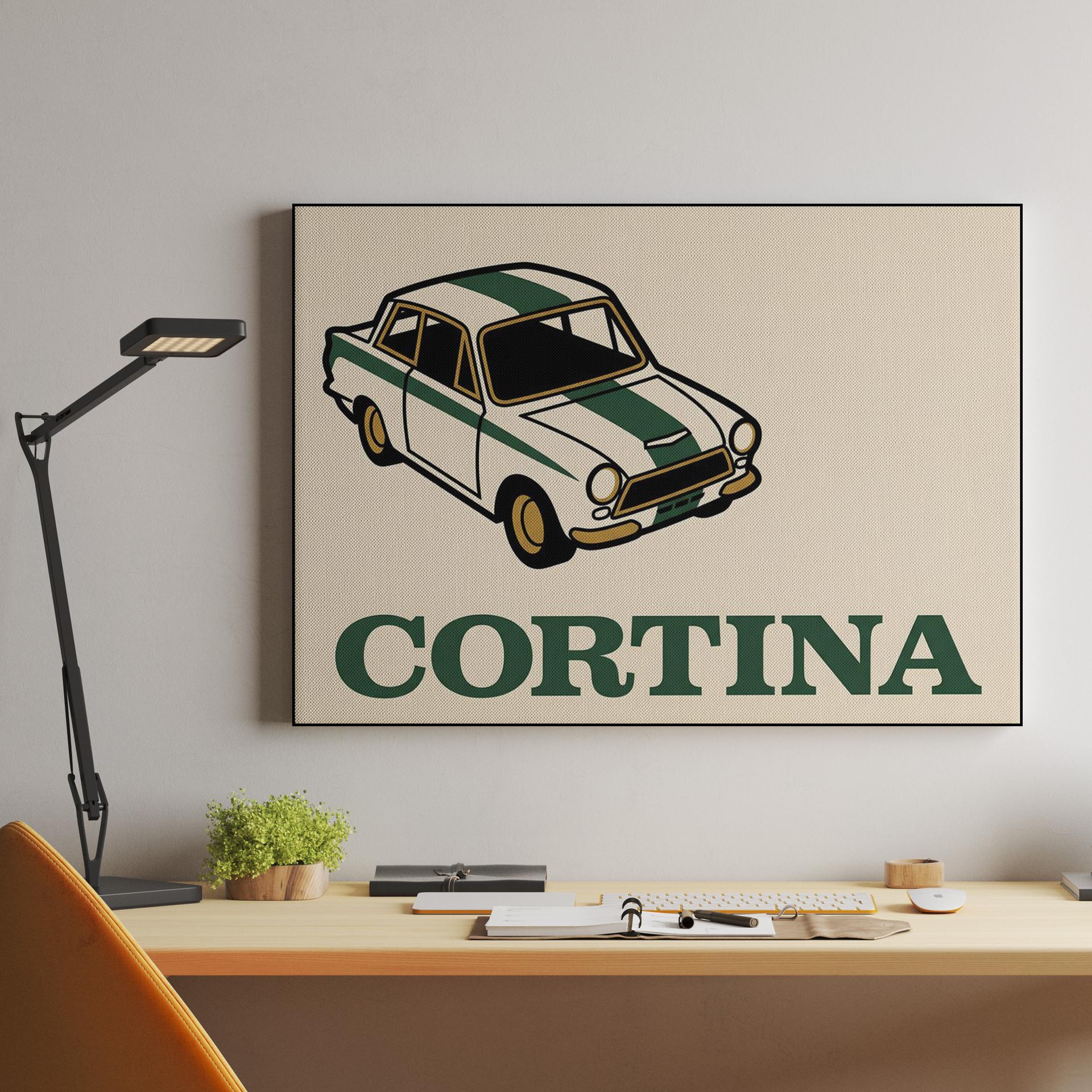 Lotus Cortina Minimalist Graphic Illustration