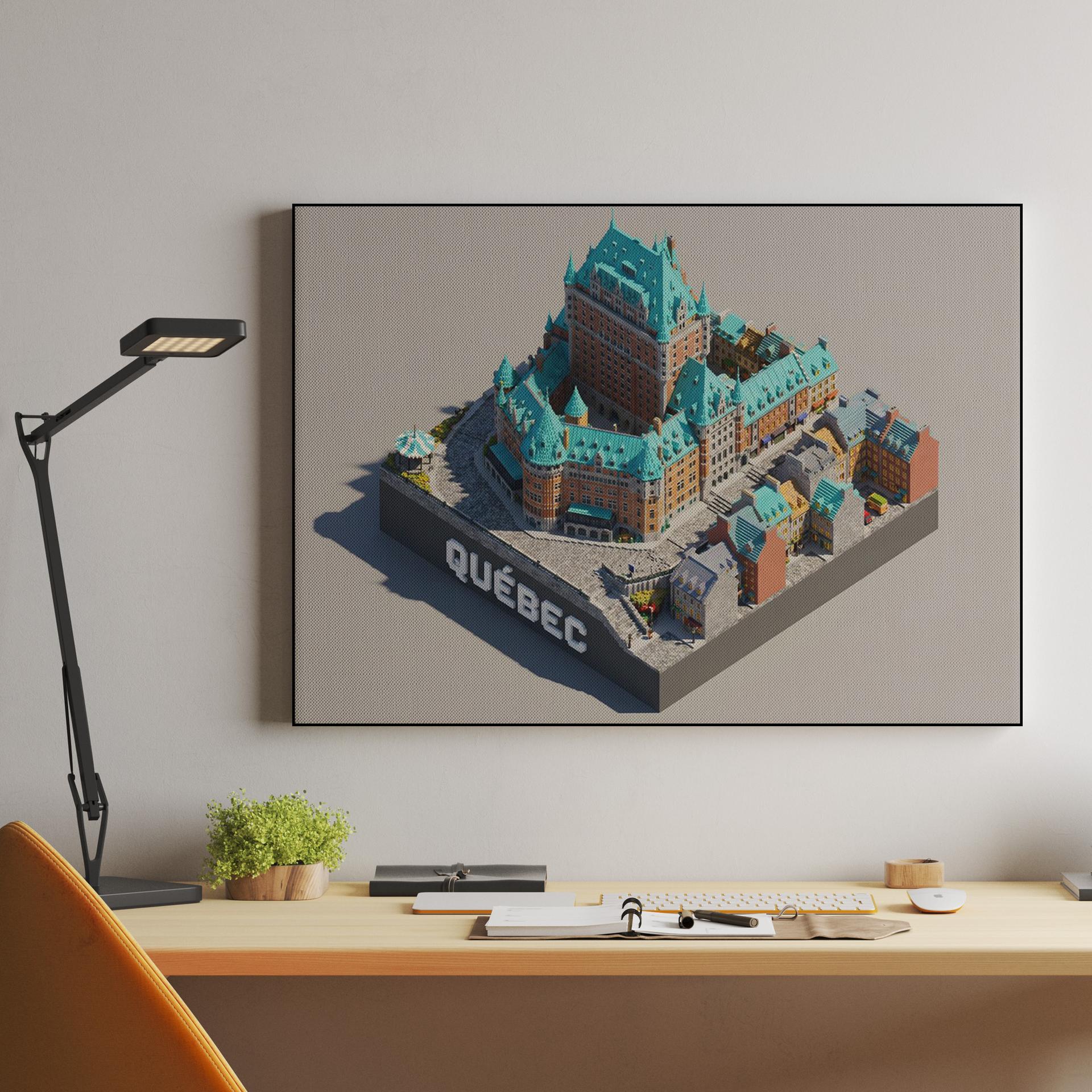 Voxel Quebec: Le Château Frontenac Diorama