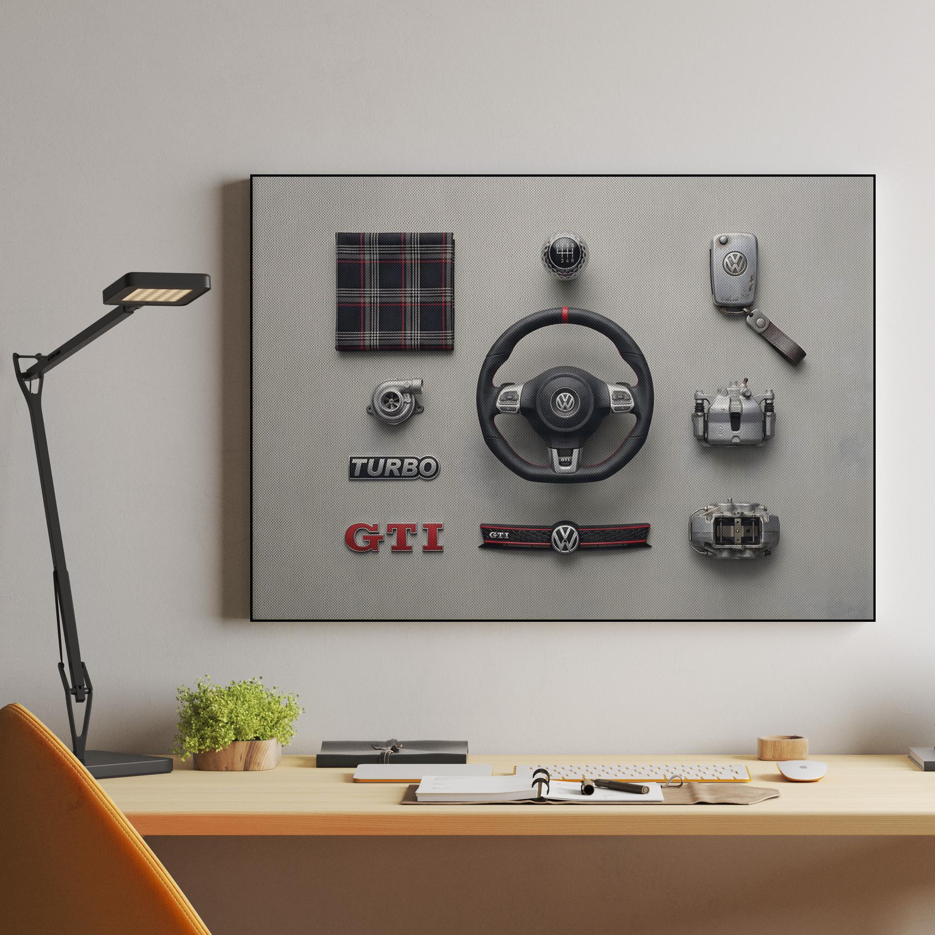 Volkswagen Golf GTI Component Essentials Knolling