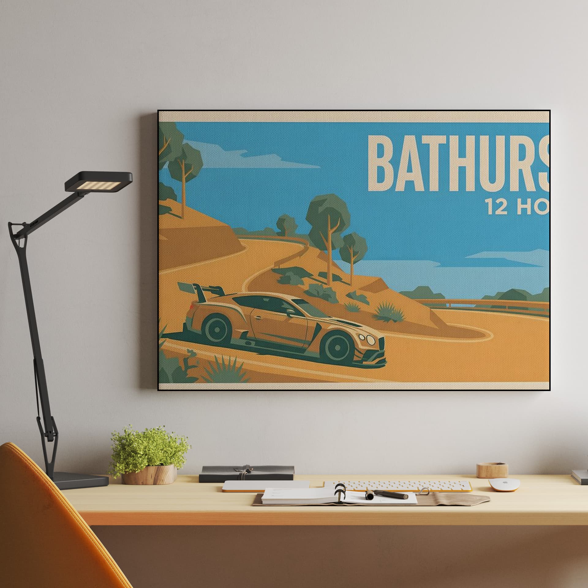 Bathurst 12 Hour Bentley Continental GT3 Travel Poster