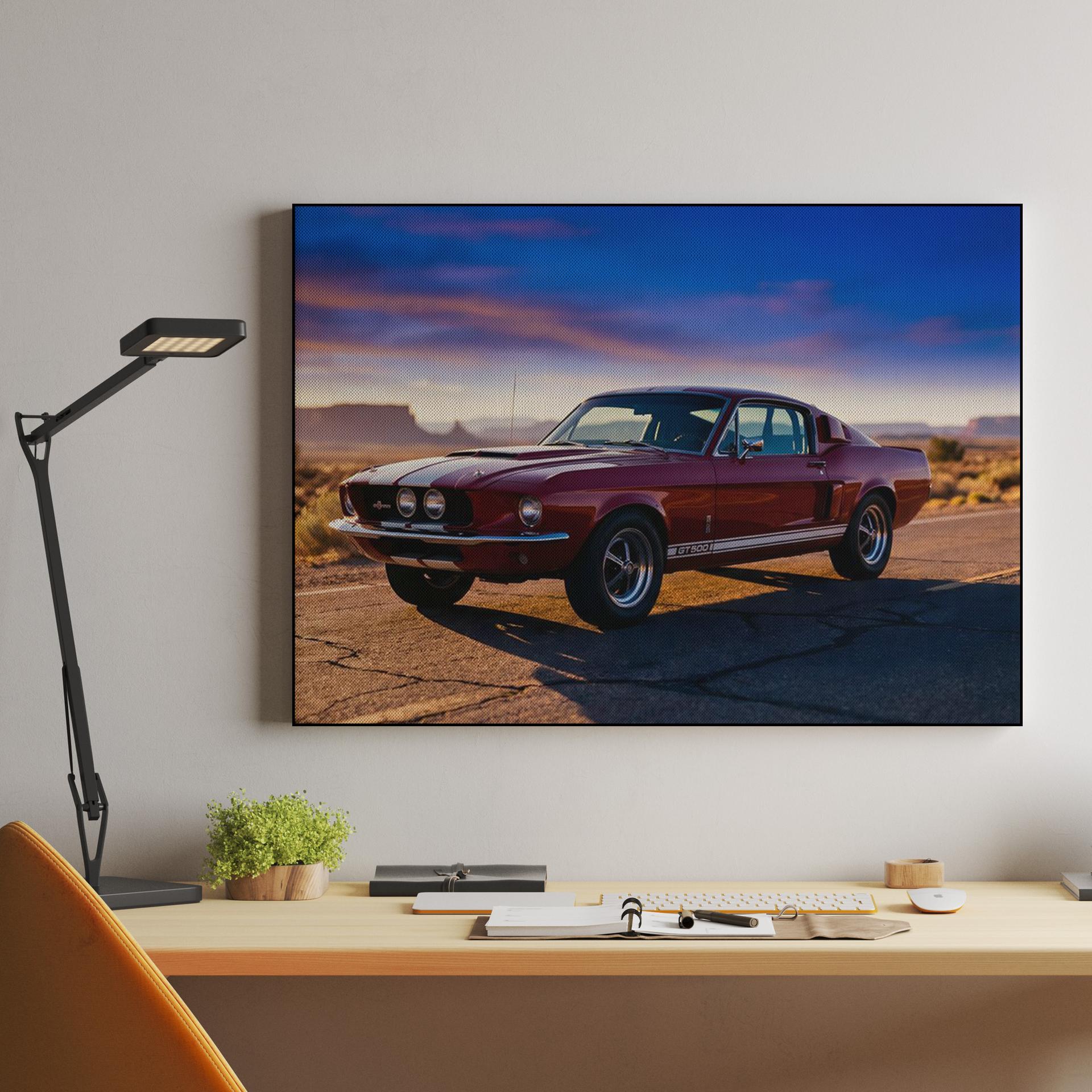 Desert Legend: Shelby GT500 at Sunset