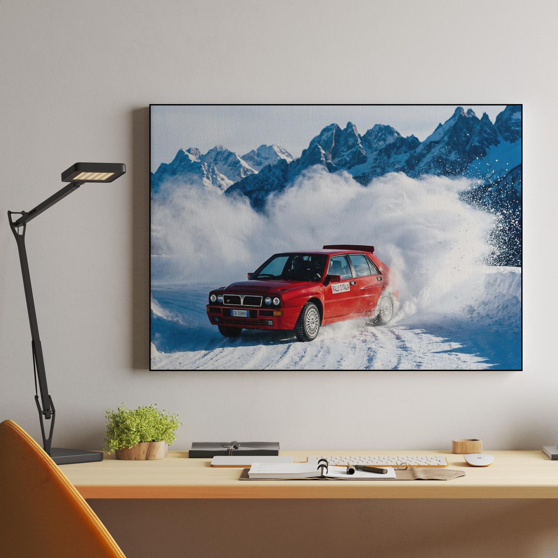 Lancia Delta Integrale: Alpine Snow Drift