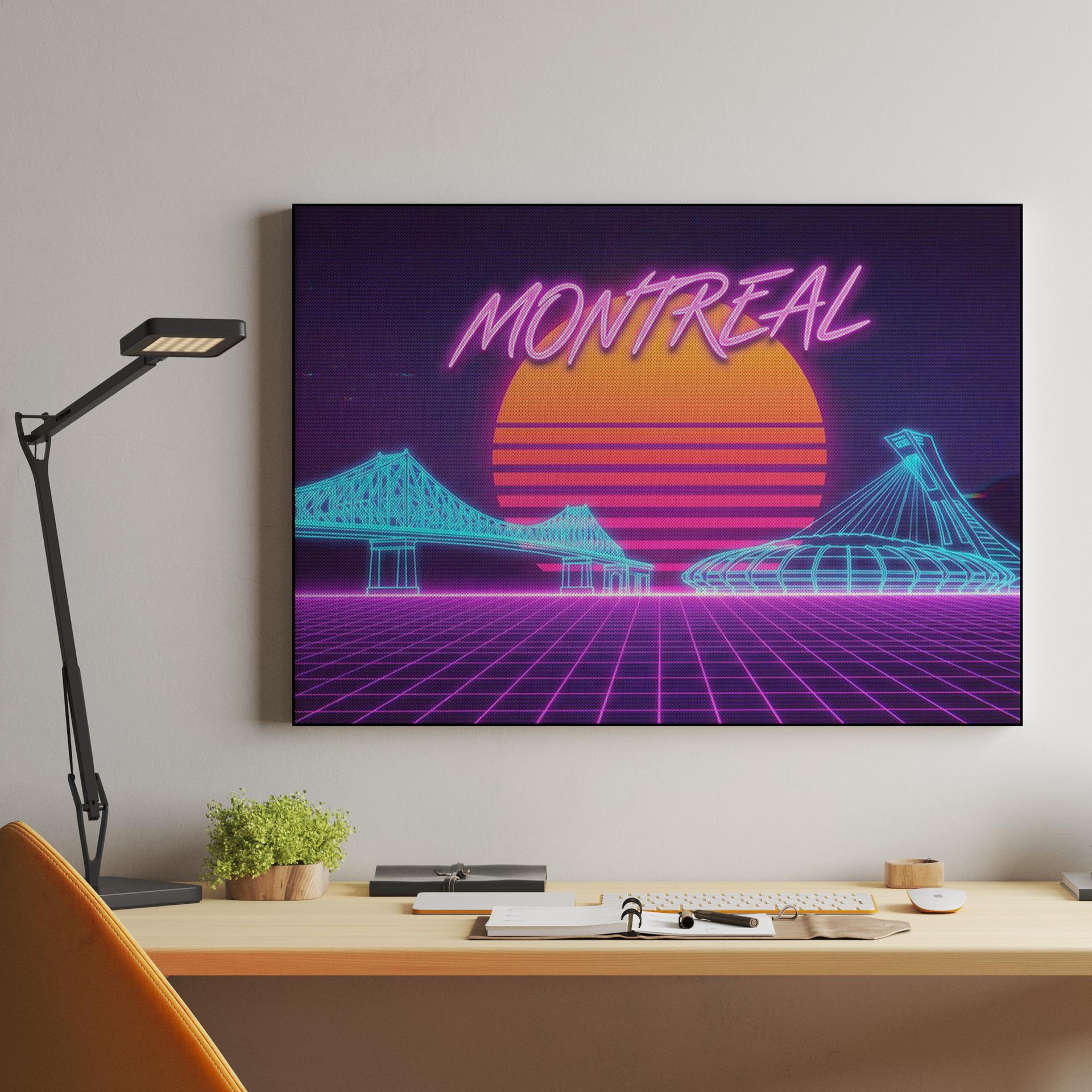 Montreal Synthwave Nightscape