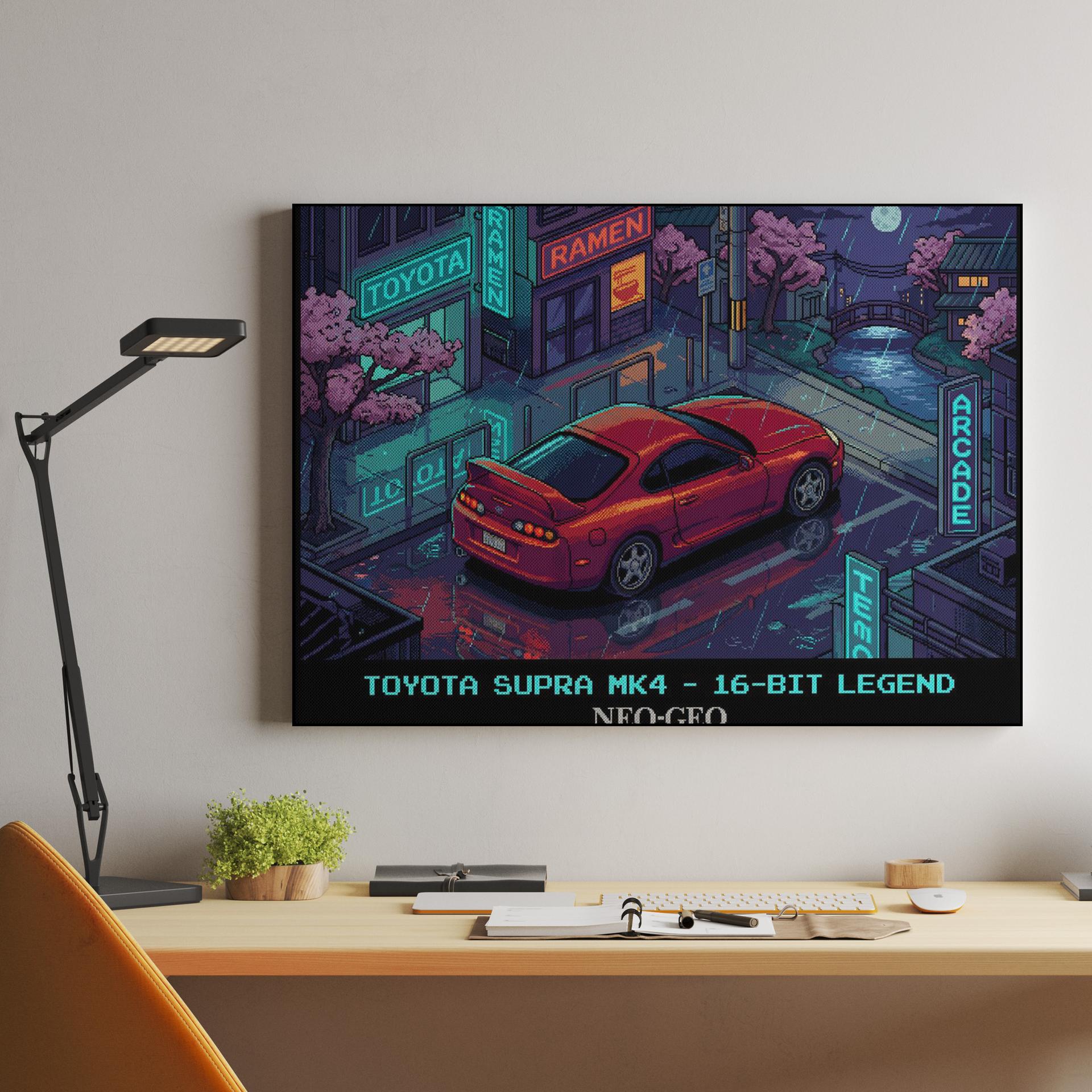 Toyota Supra MK4: 16-Bit Neo-Geo Night